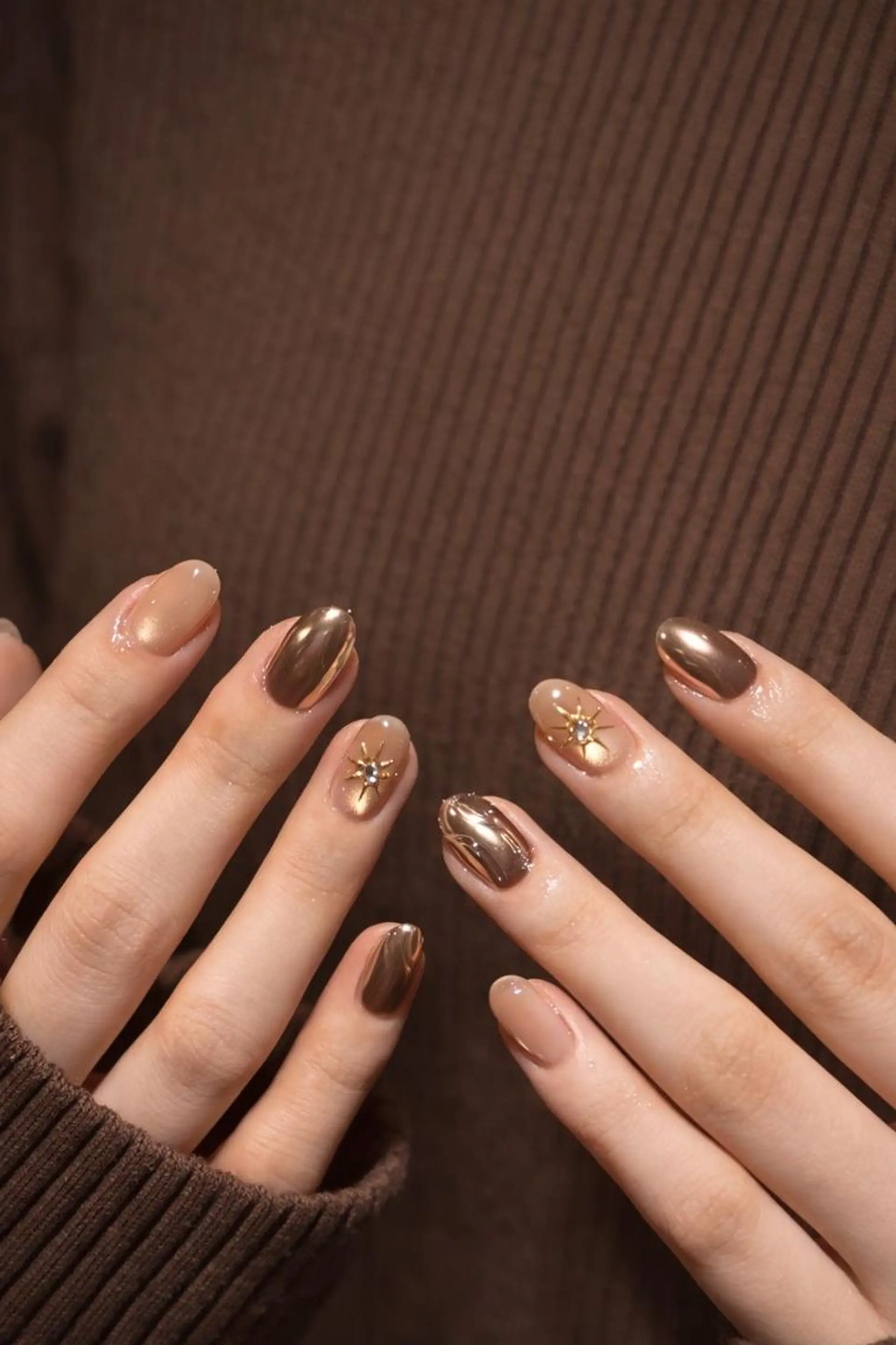 ネイル ボルドー チークネイル 長さ出し フレンチネイル ジェルネイル Yuu🎀Belle Nail Salonのネイルデザイン