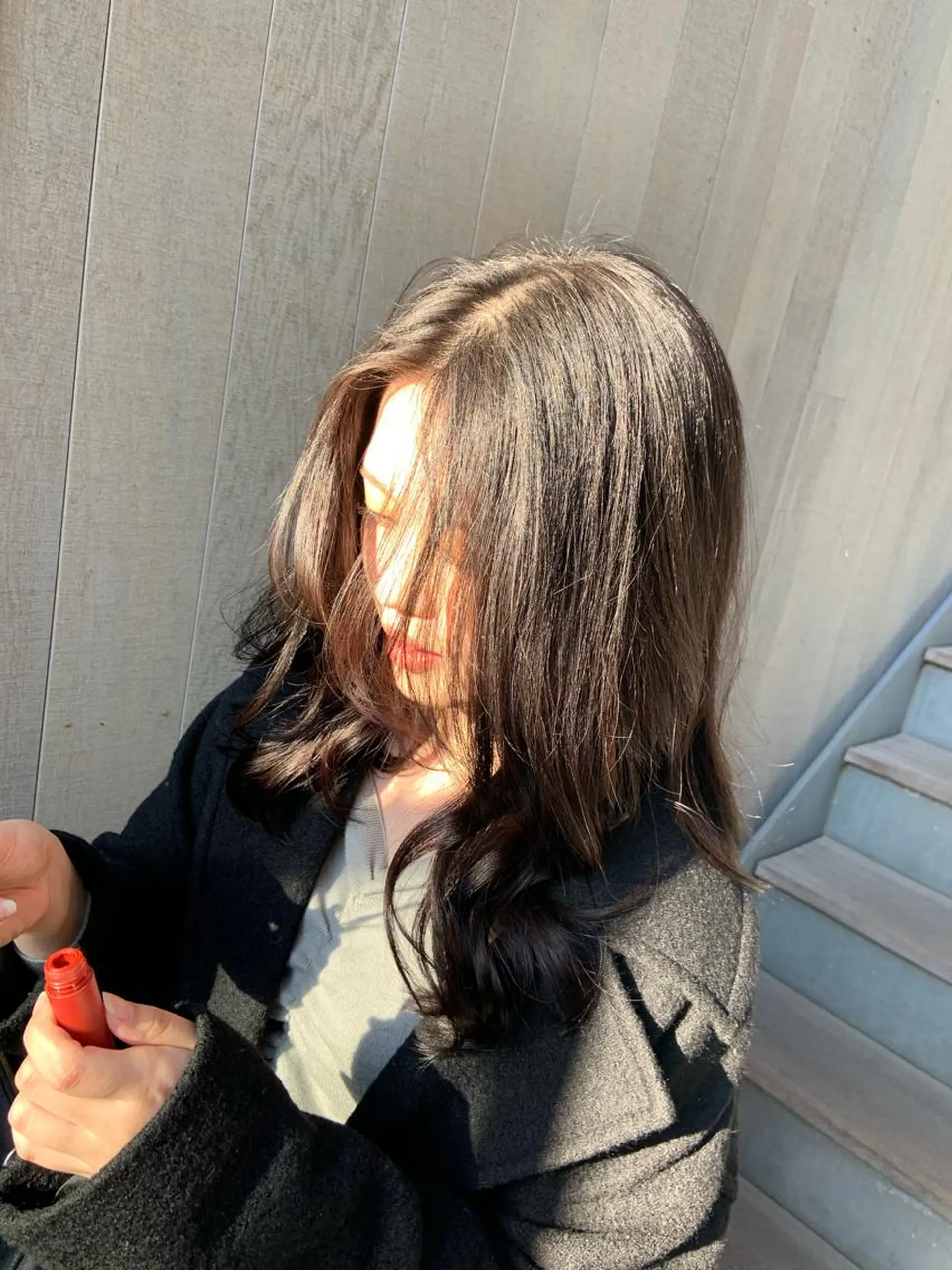 ロング カラー パーマ ヘアアレンジ ハイトーンカラー🤍 山下 優華のヘアスタイル