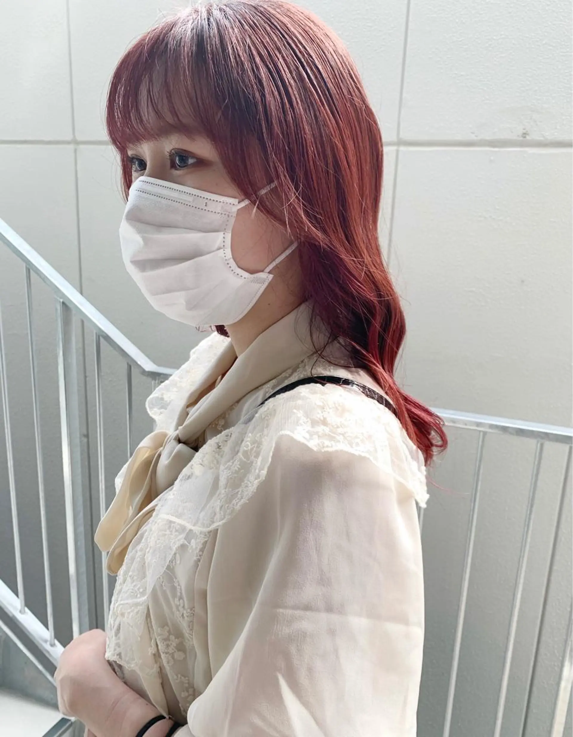 セミロング カラー 顔周りカット 樫原裕二 /柔らかいカラーのヘアスタイル