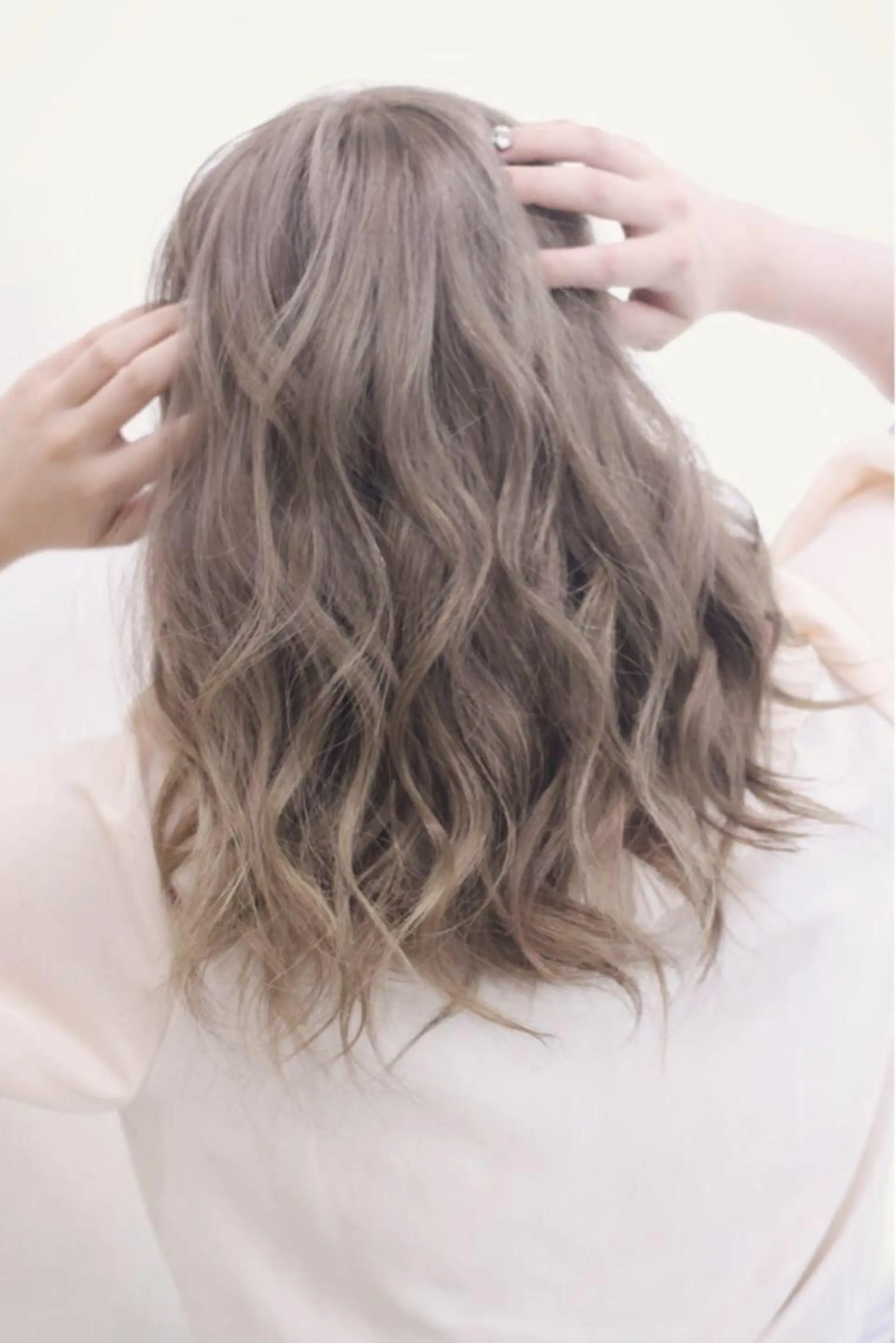 ロング カラー チビ編み込みエクステ シールEXどぅ〜すのヘアスタイル