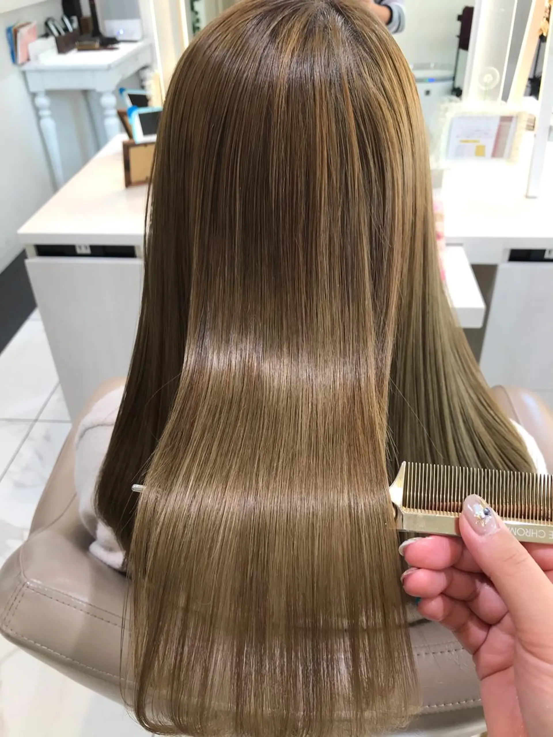 ロング 髪質改善 カット トリートメント 清藤 綾のヘアスタイル