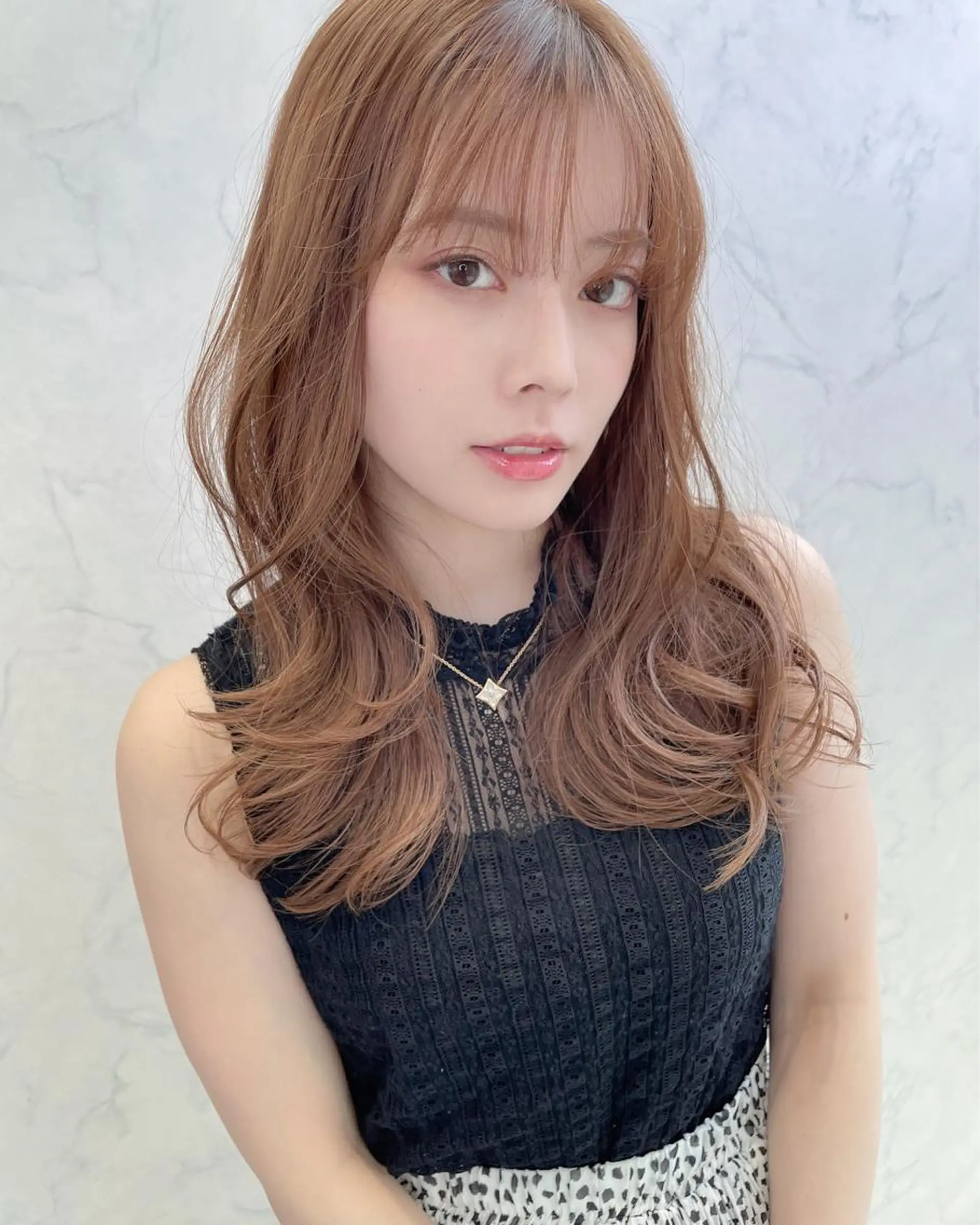 ロング カット ヘアカラー チダアキフミ Ash大森のヘアスタイル