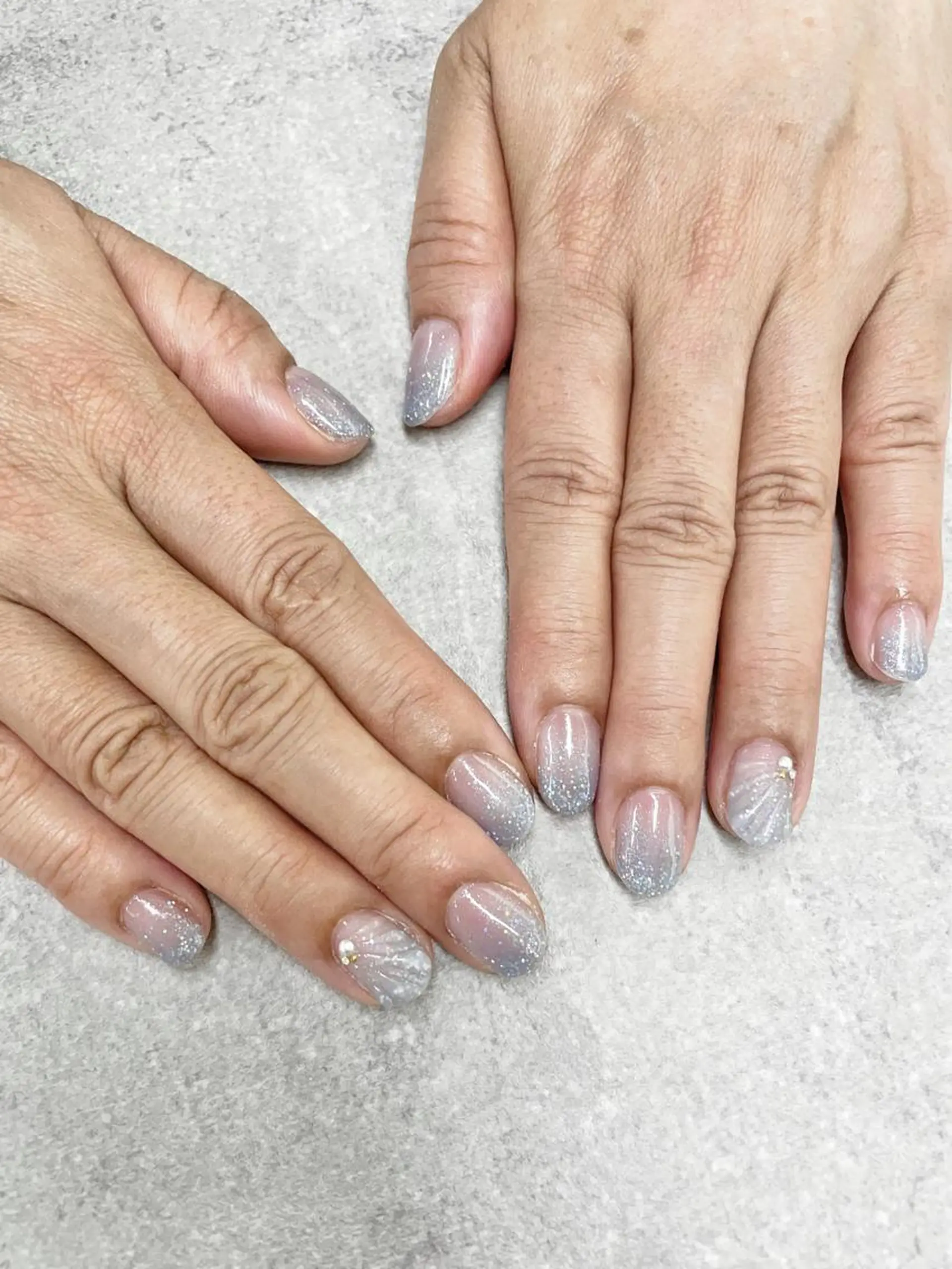 ネイル ブルー ハンドネイル FASTNAIL PLUS 新宿店のネイルデザイン