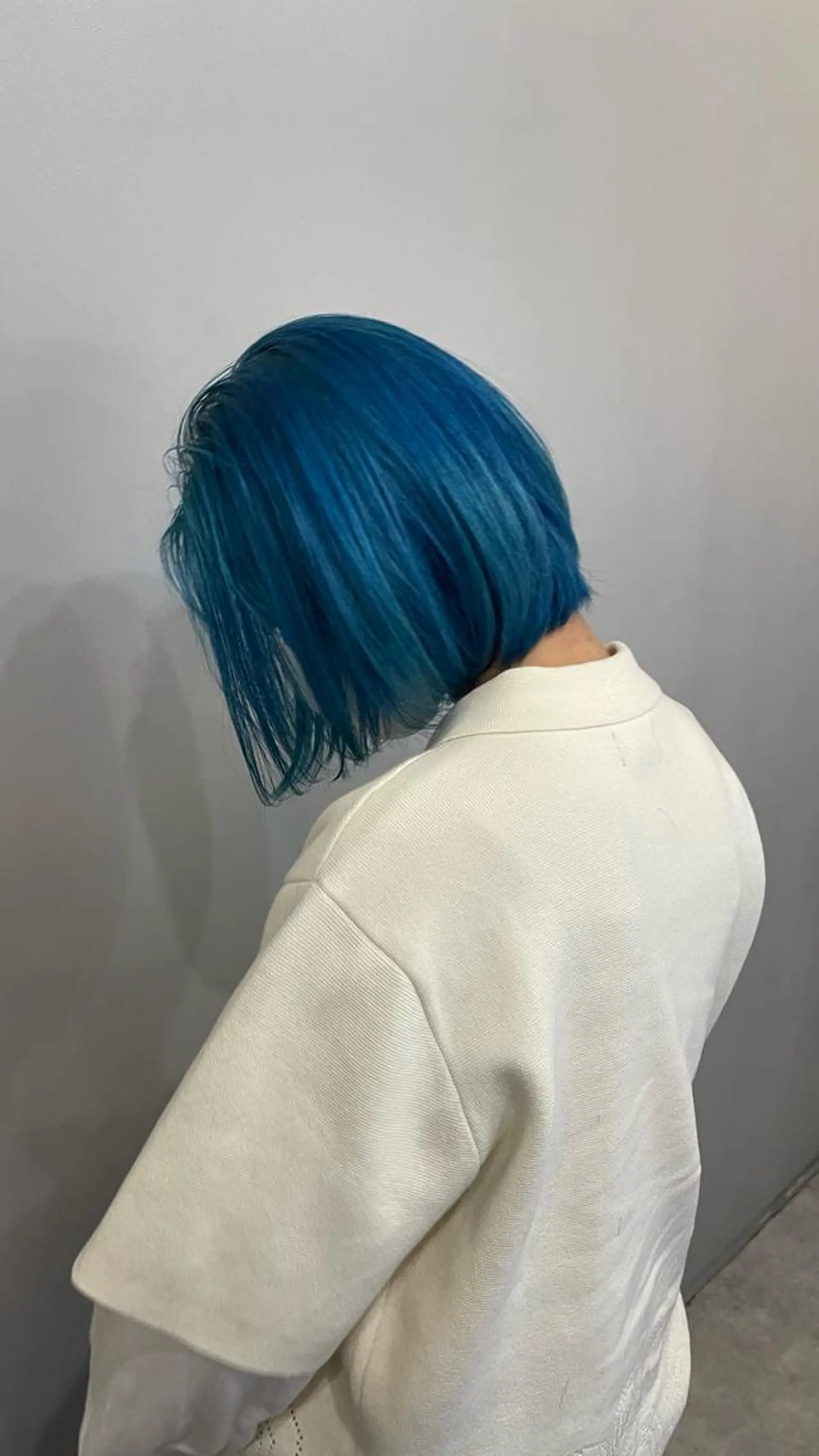 ショート カラー ヘアアレンジ ブルーカラー 💐ナチュラルヘア Kroda💐のヘアスタイル