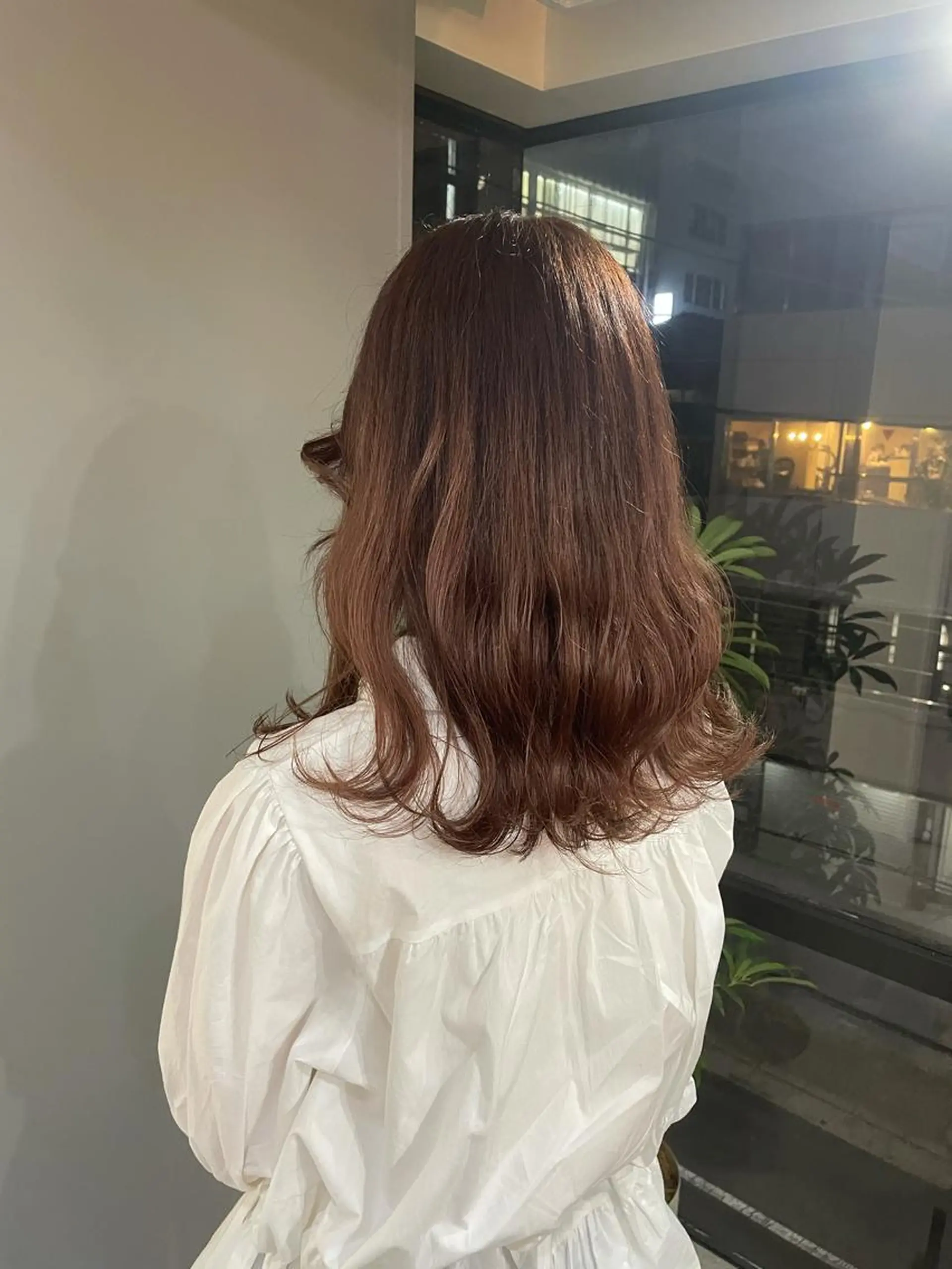 ロング ピンクブラウン ヘアカラー soyon心斎橋所属・♡透明感/艶カラー/ M a I ♡のヘアスタイル