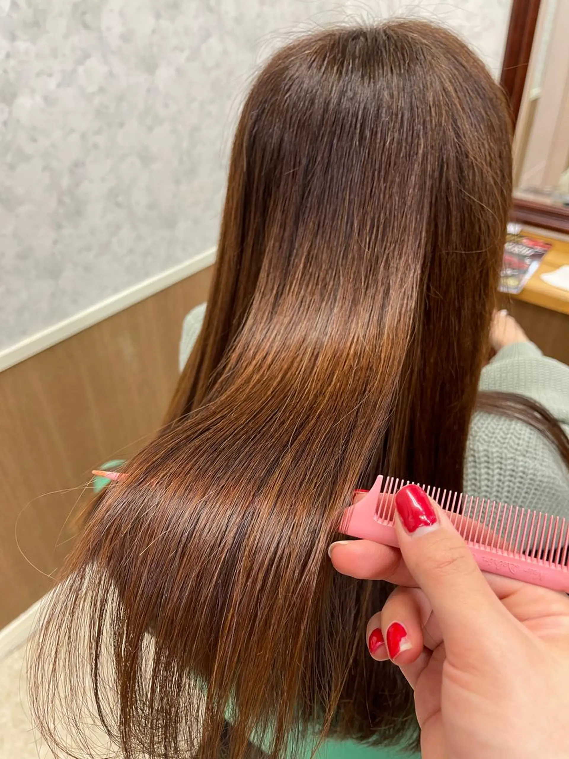 ロング 髪質改善 酸性ストレート 髪質改善のプロ✨りな さんのヘアスタイル