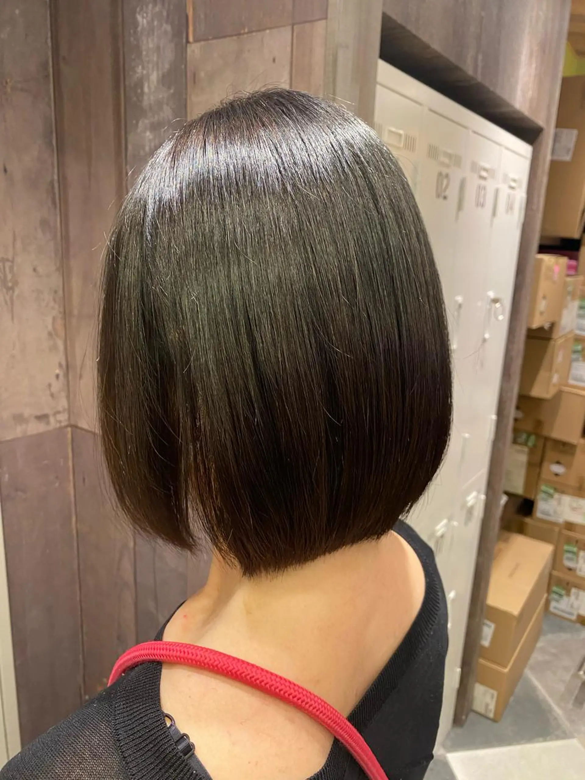 ミディアム 40代以上限定 縮毛矯正モデル募集中のヘアスタイル