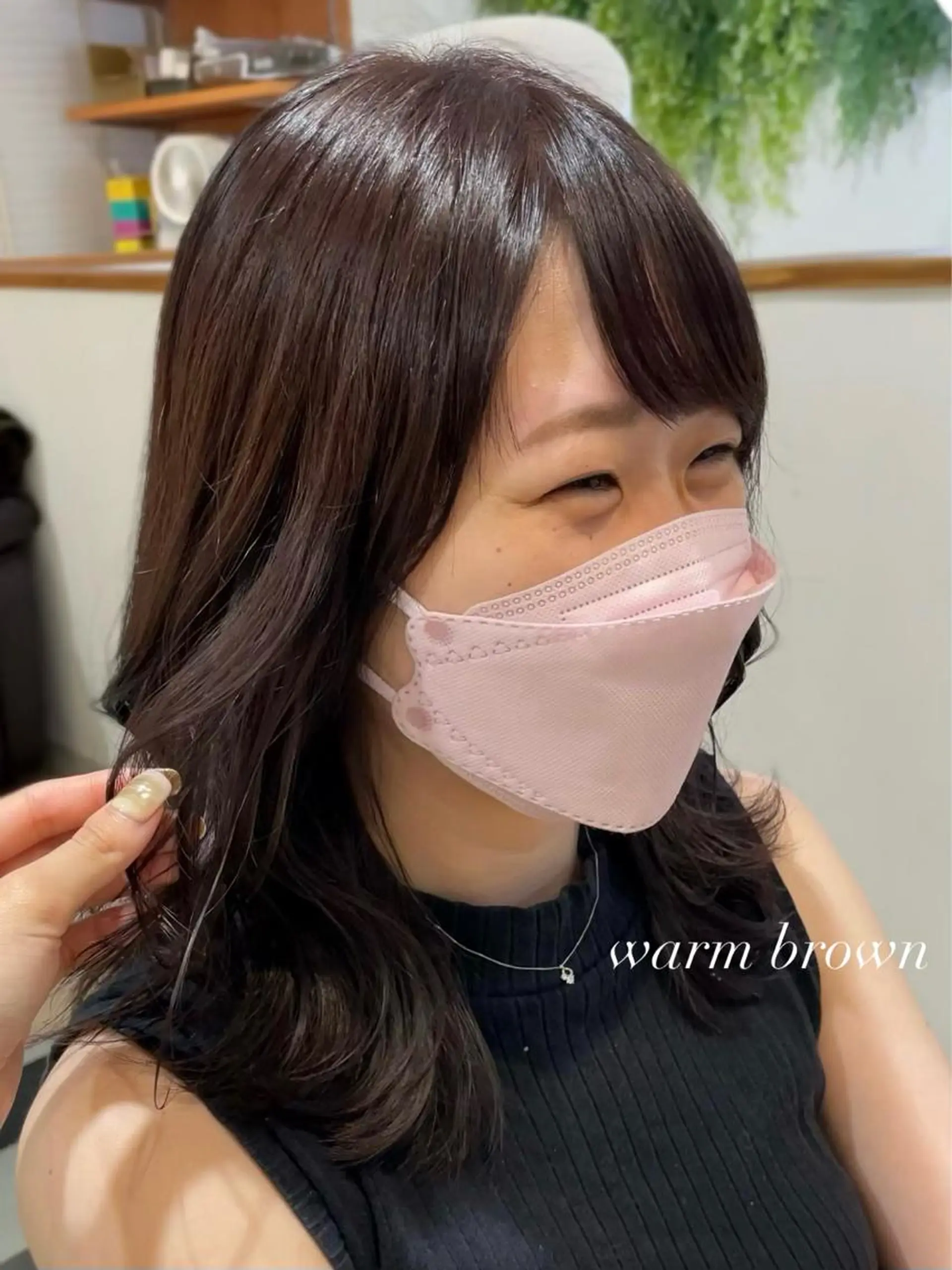 ミディアム カラー VIEW BLUE所属・レイヤー/顔まわり /亀戸錦糸町/なつきのヘアスタイル