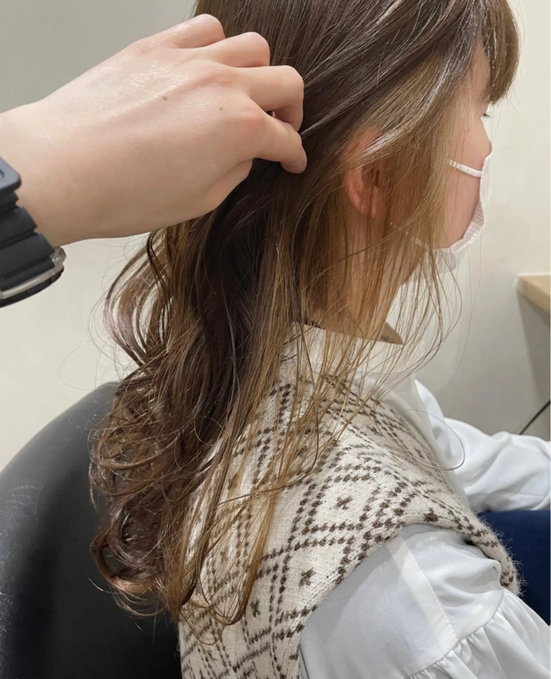 ロング カラー sherry【シェリー】所属・miho 大国町 柔らかハイトーン💛のヘアスタイル