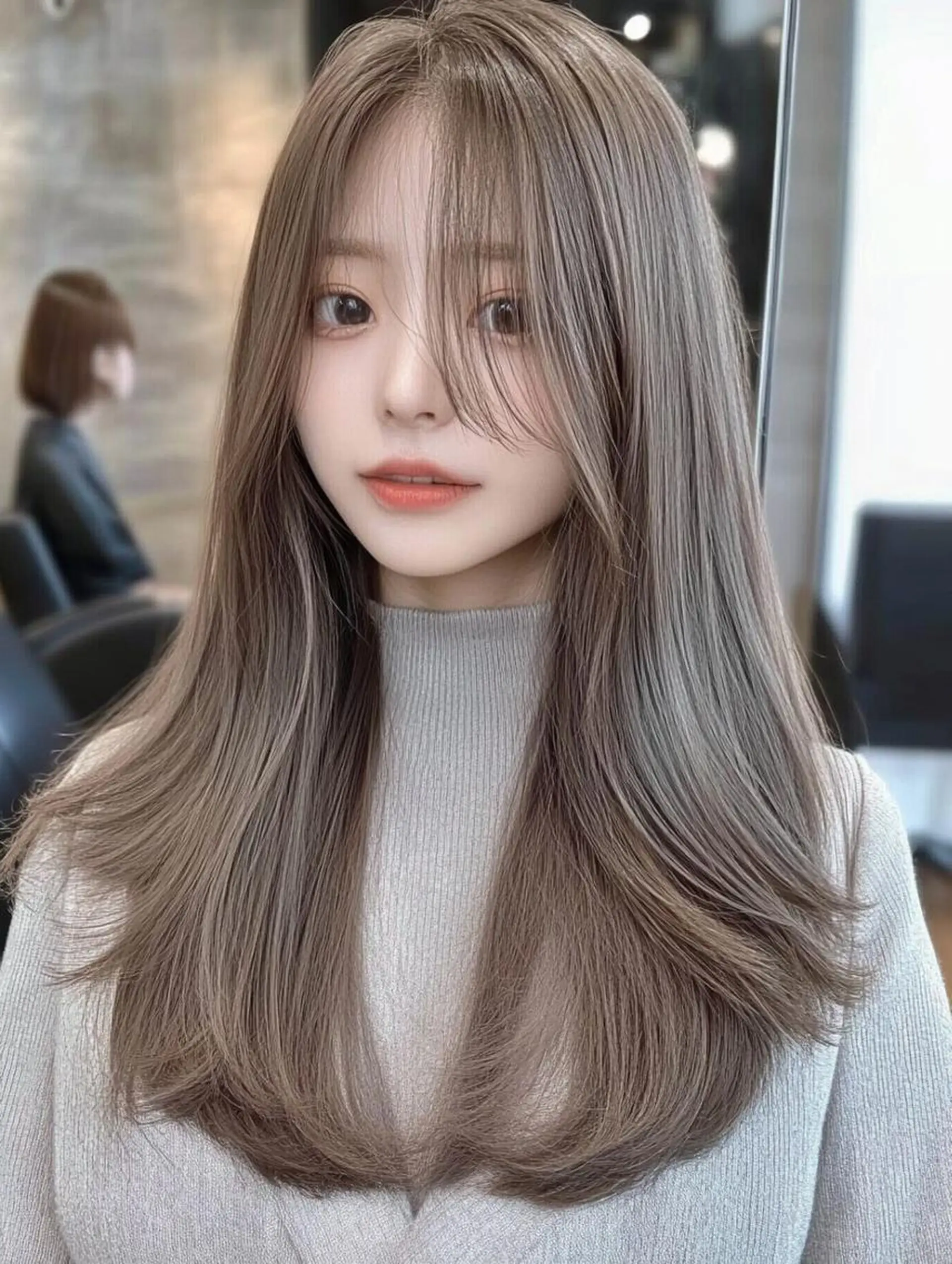 ロング カット ヘアカラー トリートメント 誠也/唯一無二の ルーツカラーのヘアスタイル