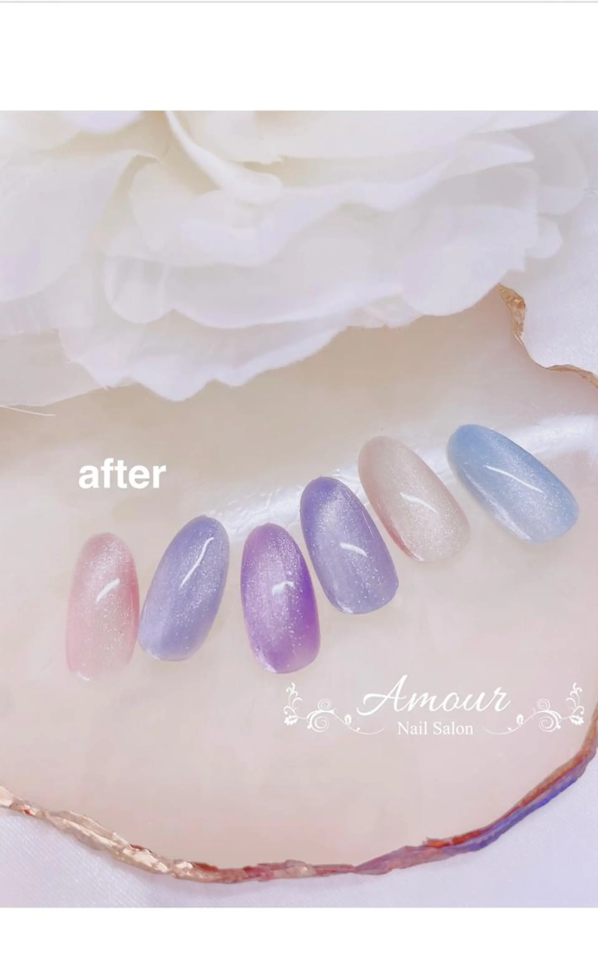 ネイル マグネットネイル nailsalon ♡amour♡のネイルデザイン
