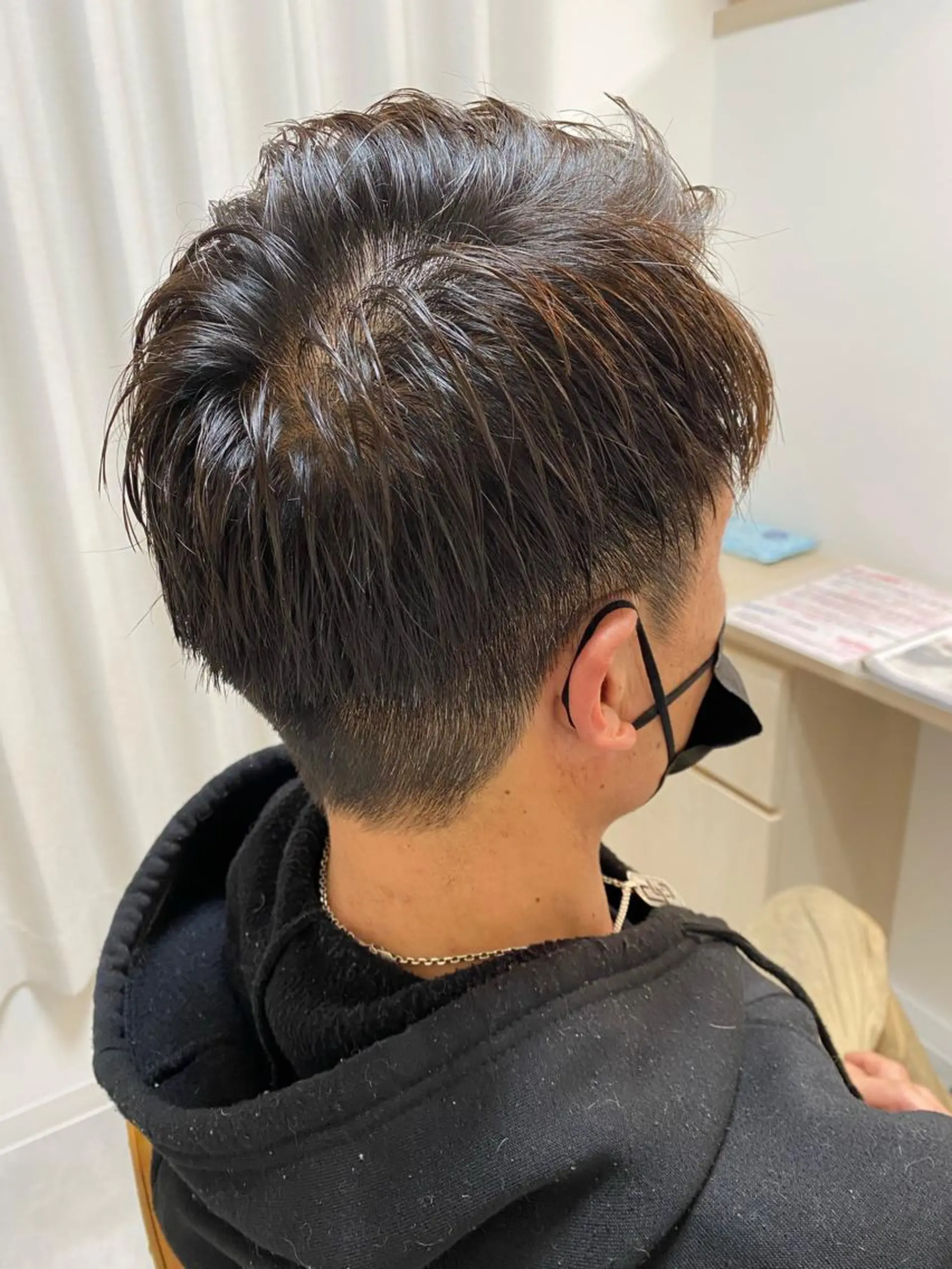 メンズ アップバング 金山/レイヤー カット/Hikariのヘアスタイル