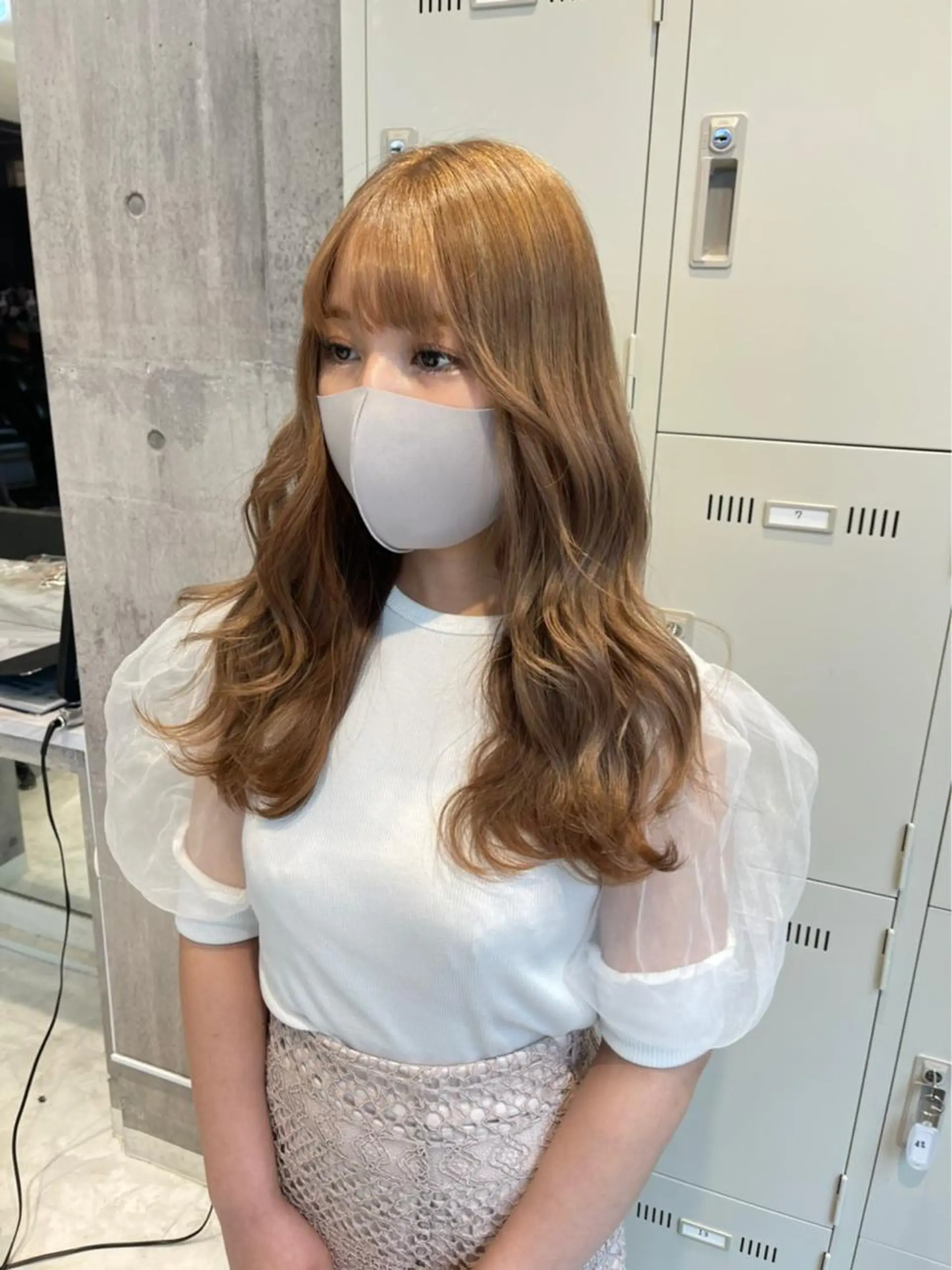 ロング カラー カット ヘアカラー トリートメント 韓国ヘア特化💍 tiam💍ブリーチのヘアスタイル