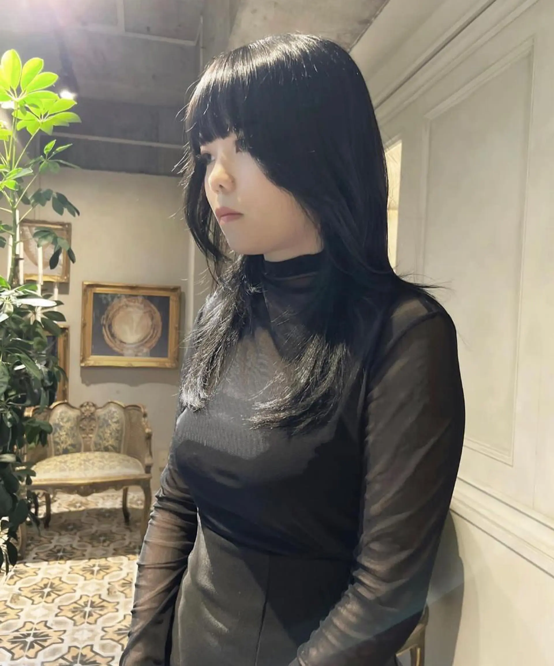 セミロング ヘアカラー 梅原 大和のヘアスタイル