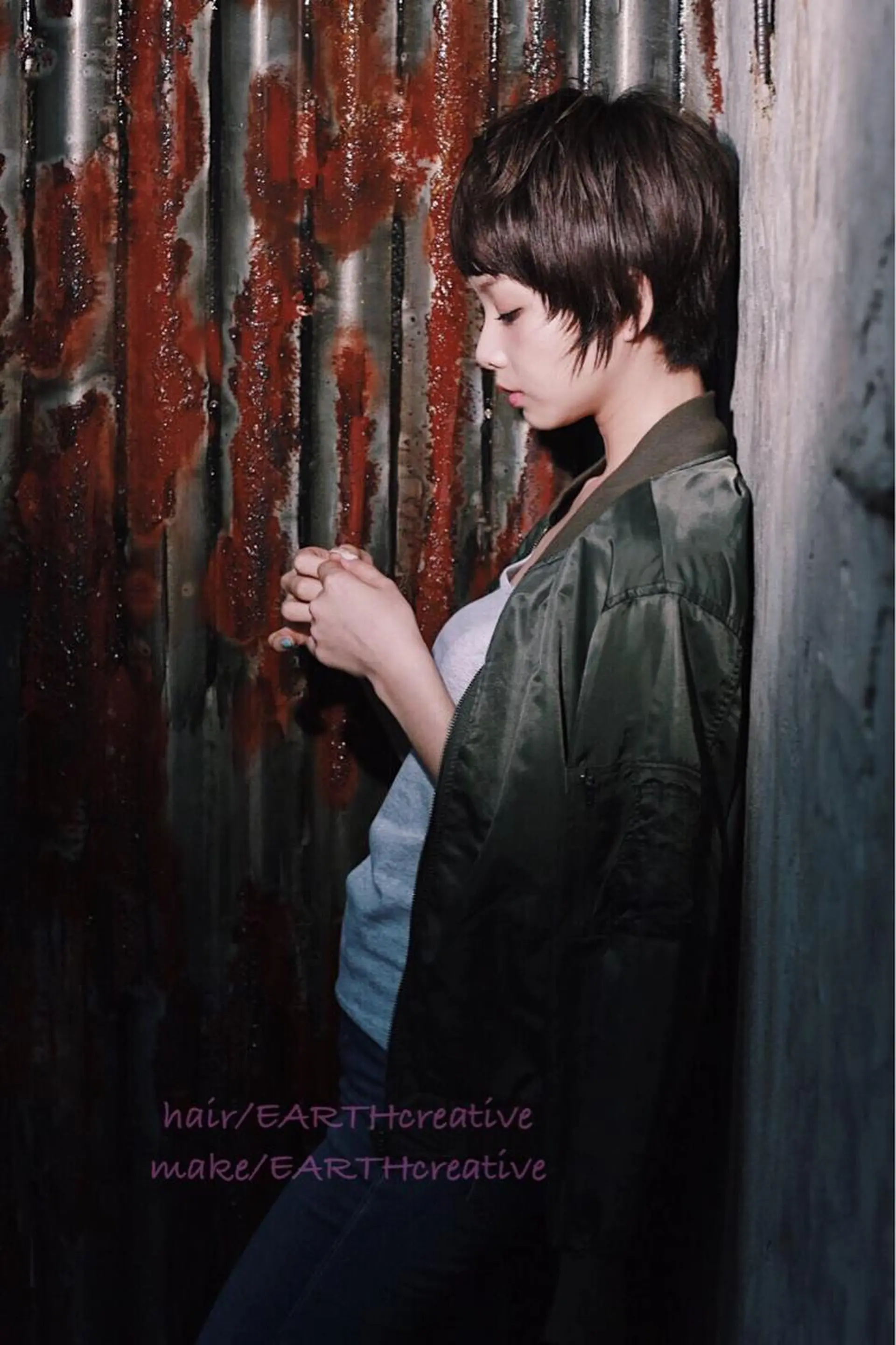 ショート カラー 岡本 尚晃のヘアスタイル