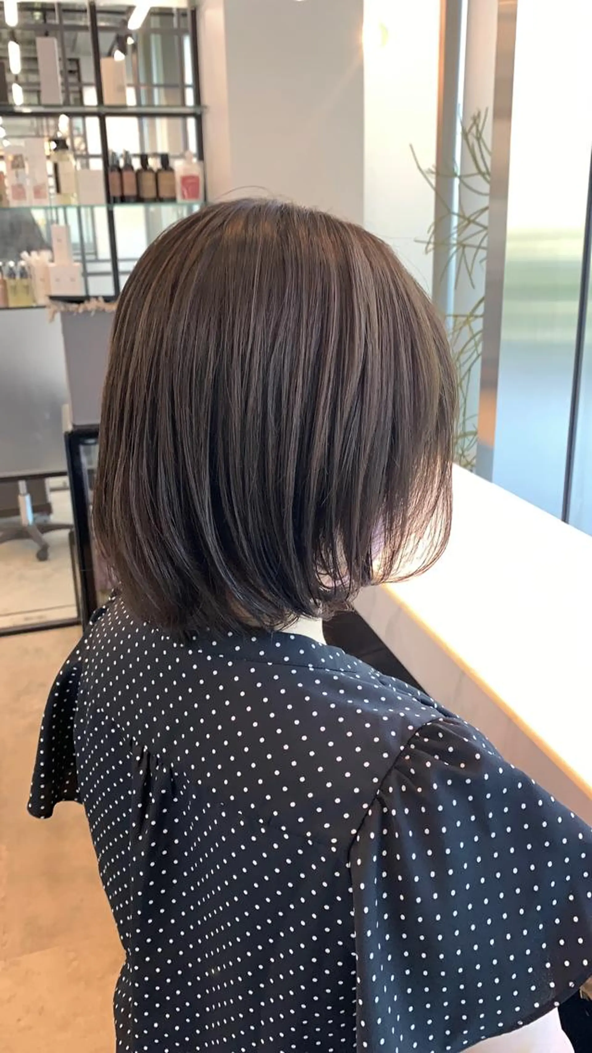 ミディアム カラー カット ヘアカラー トリートメント 韓国レイヤー✨ yasuko銀座のヘアスタイル