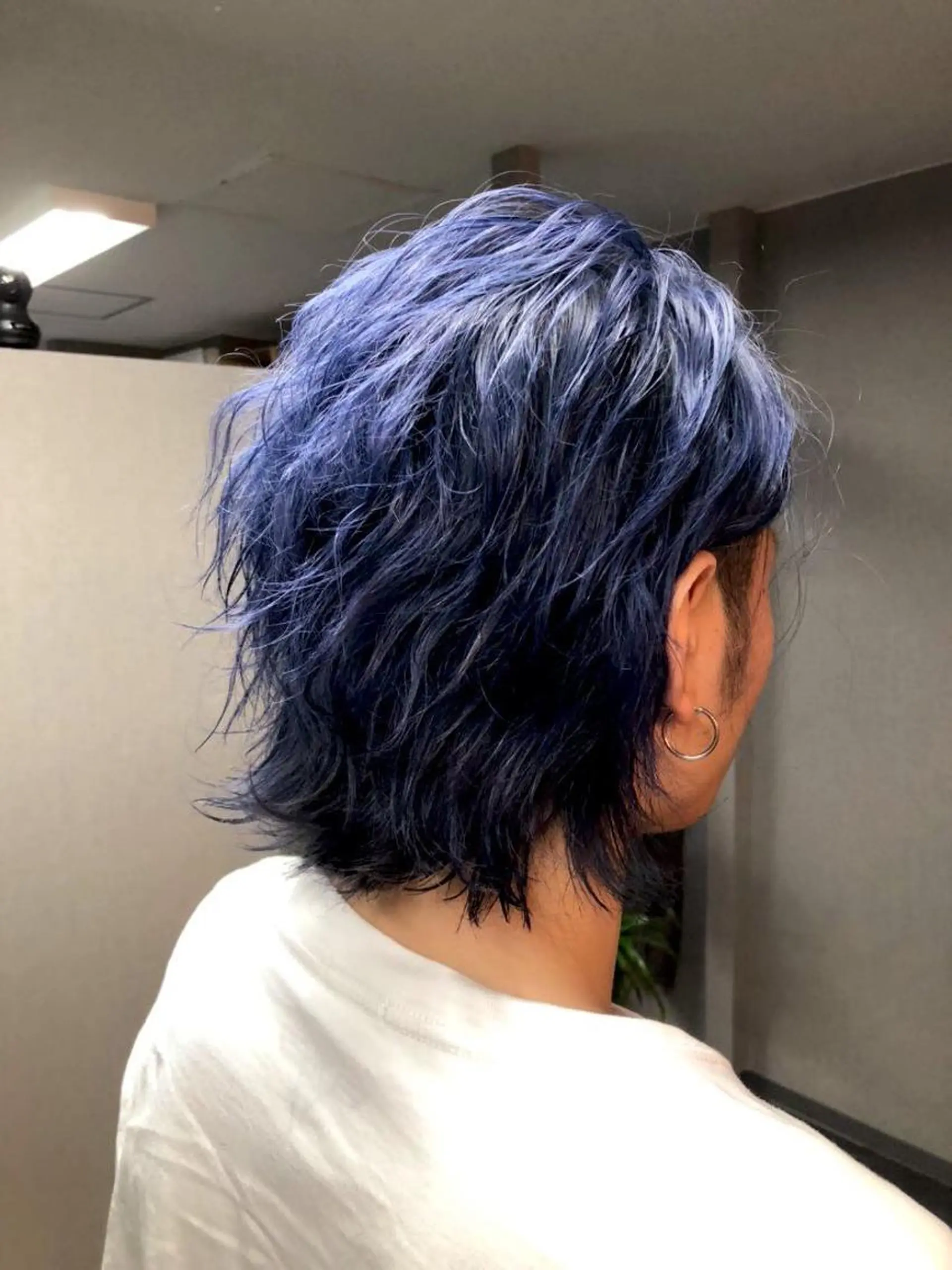 ショート アッシュ ハイライト レイヤーカット ヘアカラー Selene hair OSAKAのヘアスタイル