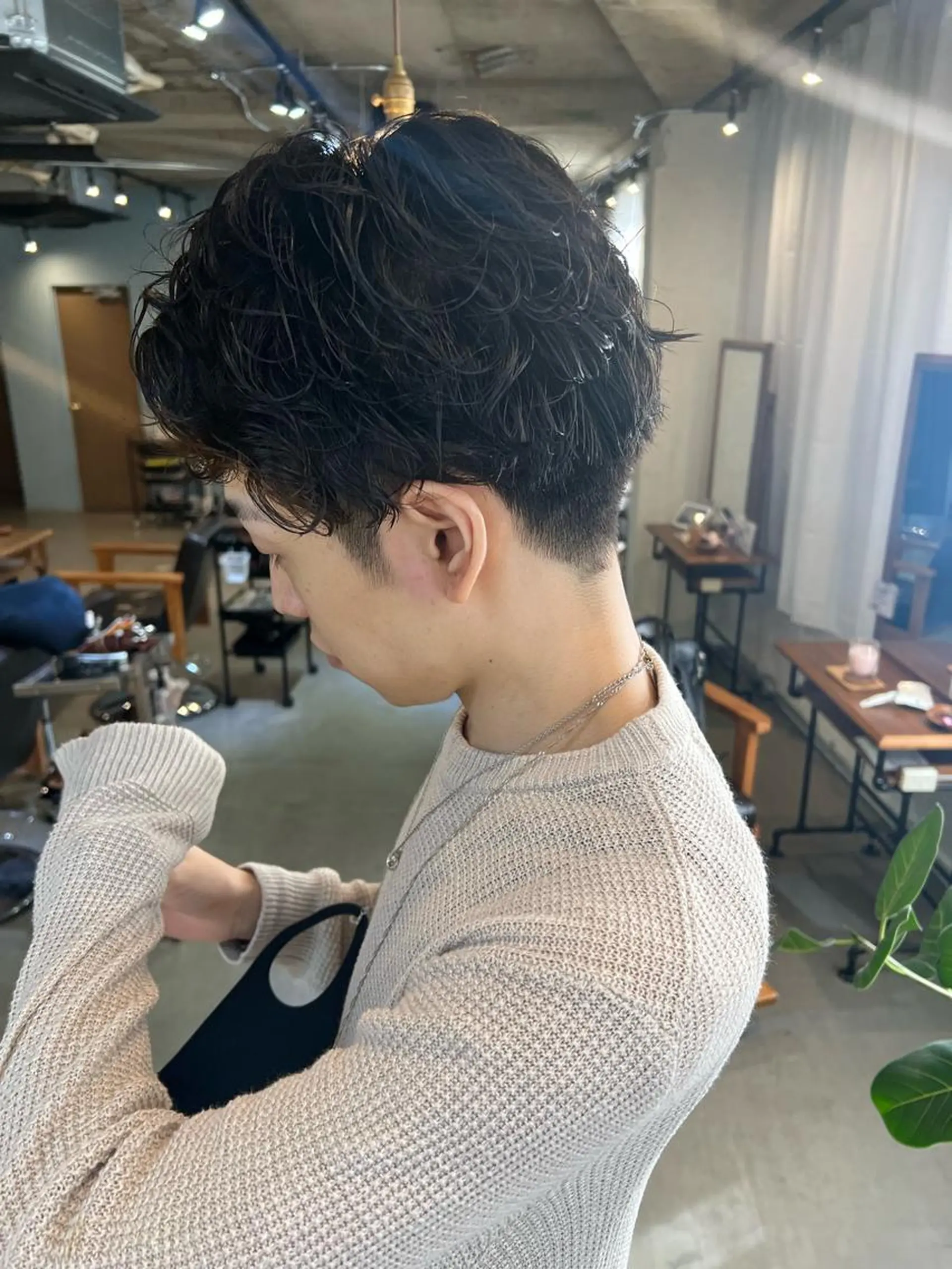 メンズ カット パーマ トリートメント 中井 一葉のヘアスタイル