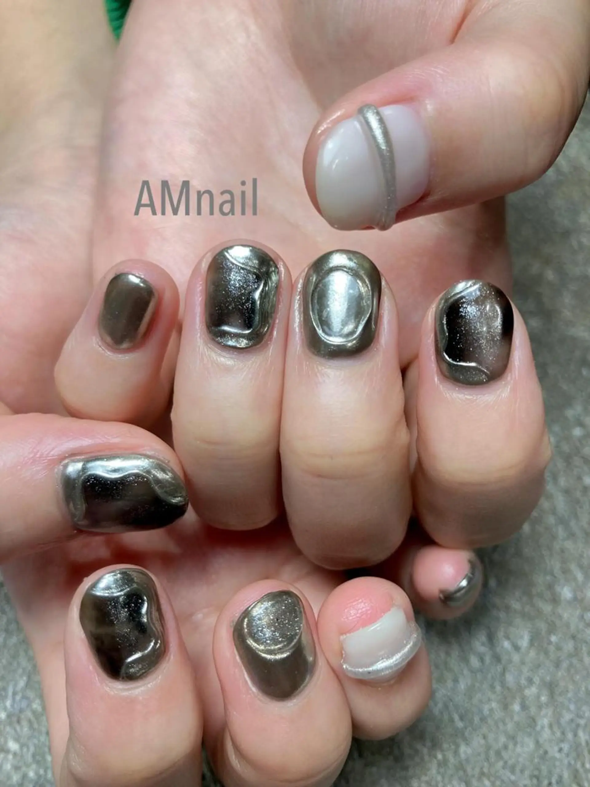 ネイル アートネイル 持ち込み ハンドネイル Am:nail 柏 SUE（スゥ）のネイルデザイン