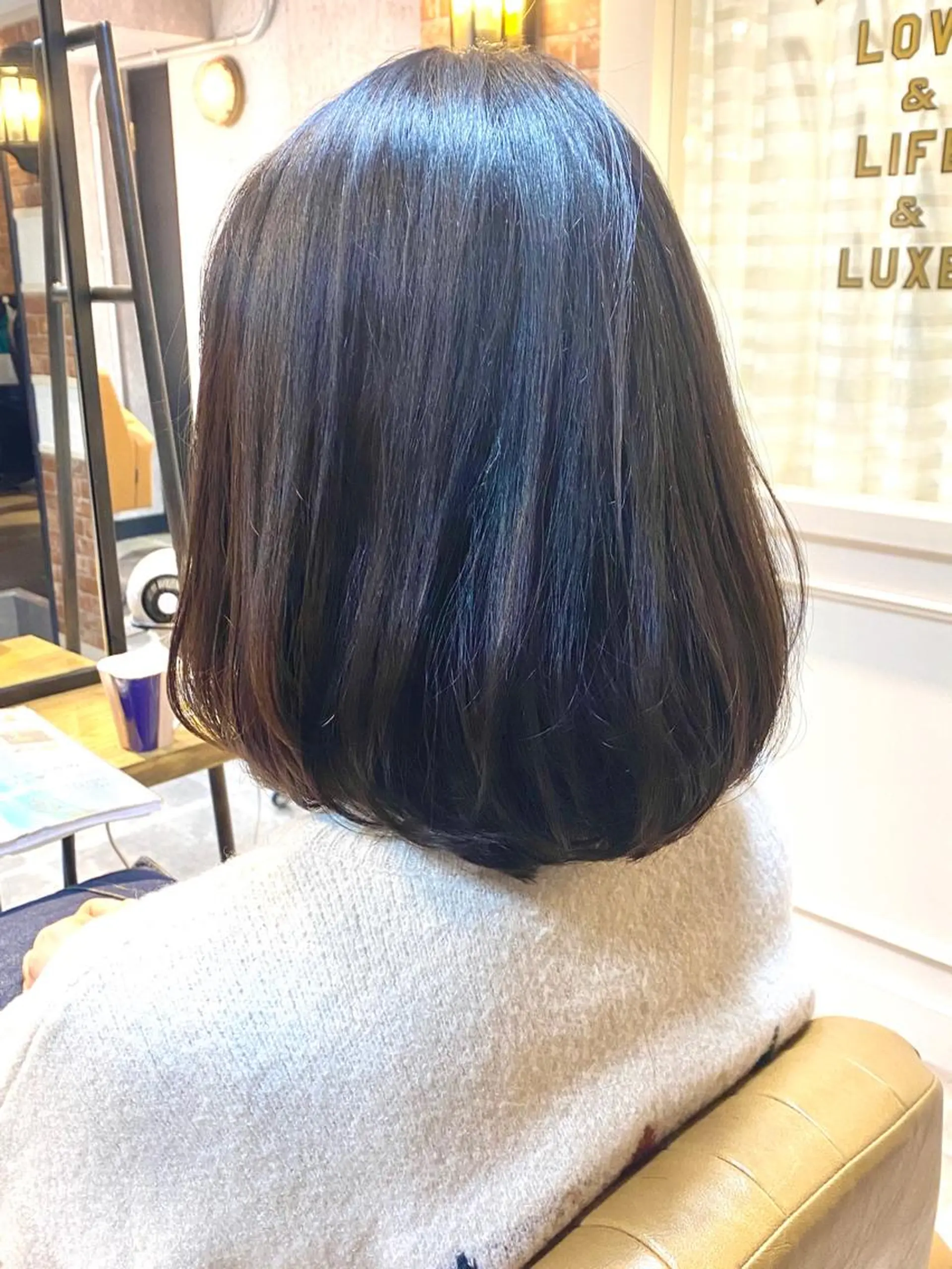 ミディアム パーマ Lond re Maison.原宿のヘアスタイル