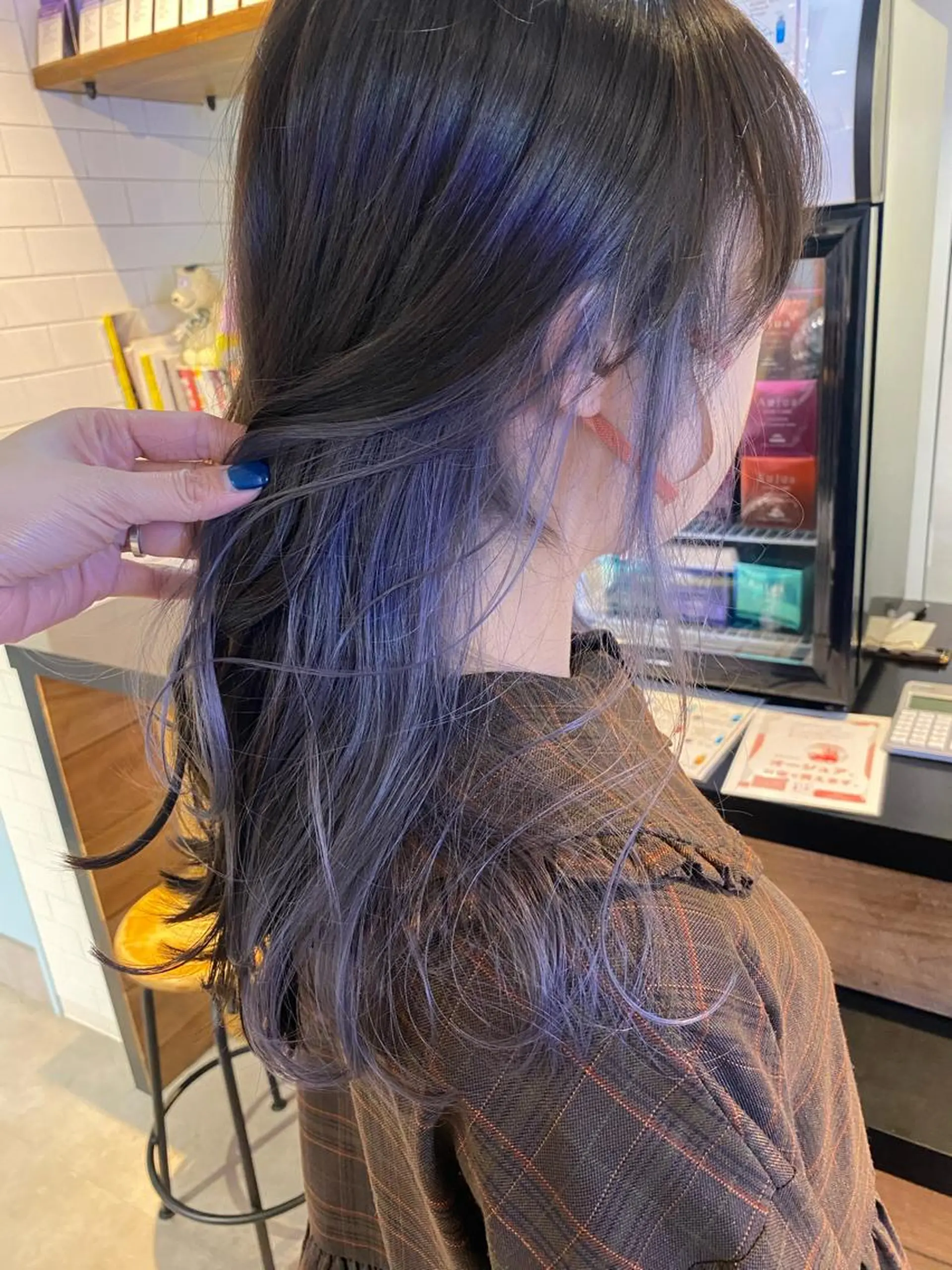 ミディアム カラー ブリーチ グレージュ ラベンダーカラー ラベンダーグレージュ ラベンダーグレー カット ヘアカラー トリートメント scene.池袋所属・scene. haraのヘアスタイル