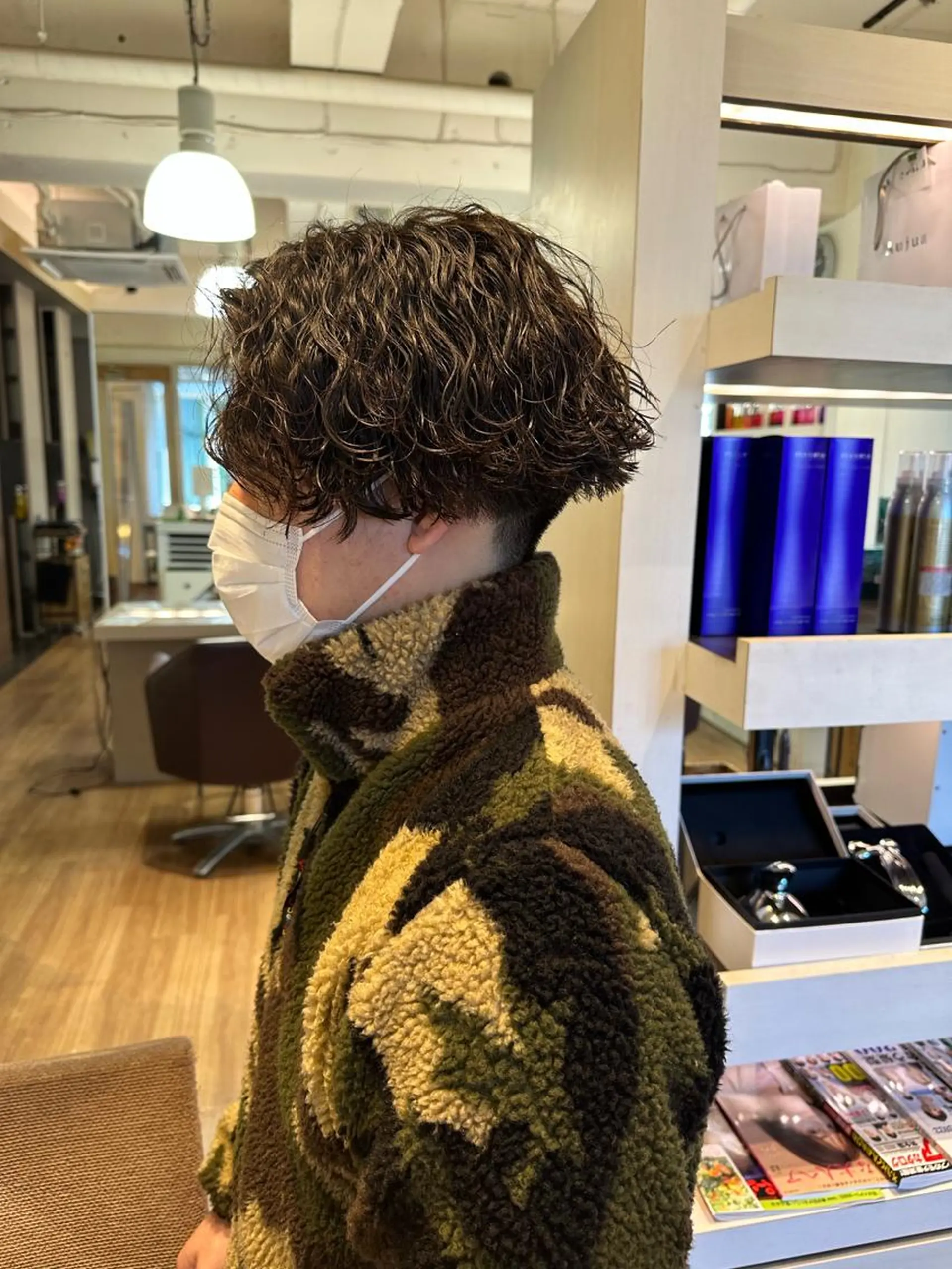 パーマ メンズ カット パーマ ハマベ イクト FLORENのヘアスタイル