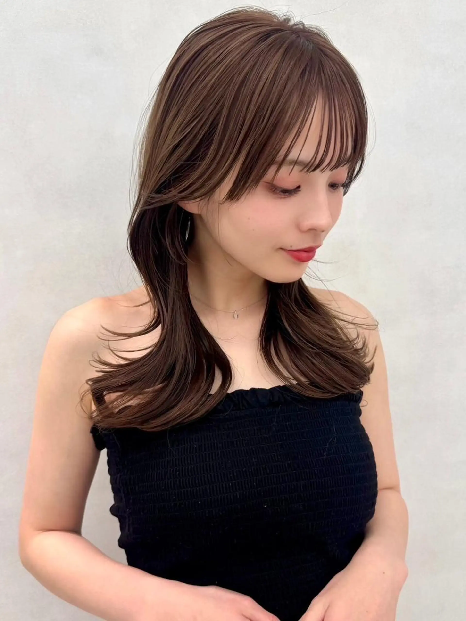 ロング カット ヘアカラー 🧸レイヤーカット 🤎店長anju🪽のヘアスタイル