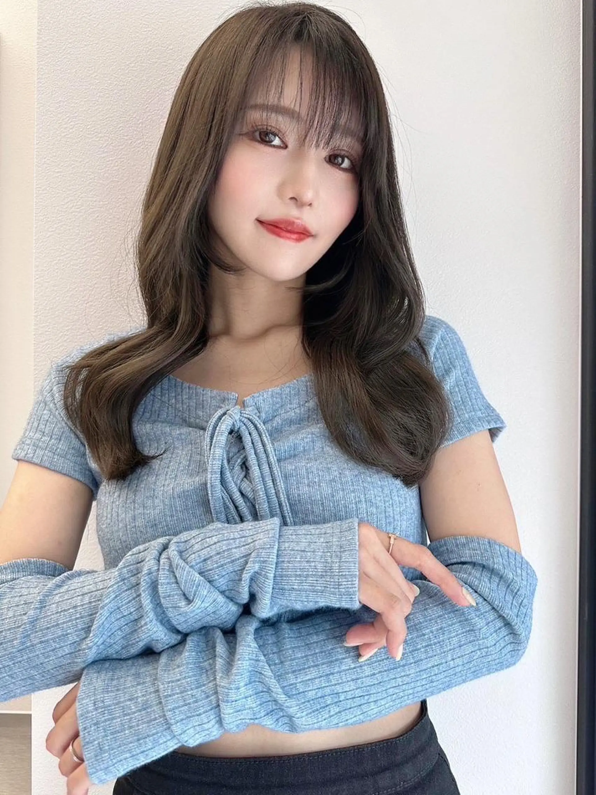 ミディアム カラー カット ヘアカラー トリートメント 小顔カット✨ 透明感カラーのヘアスタイル