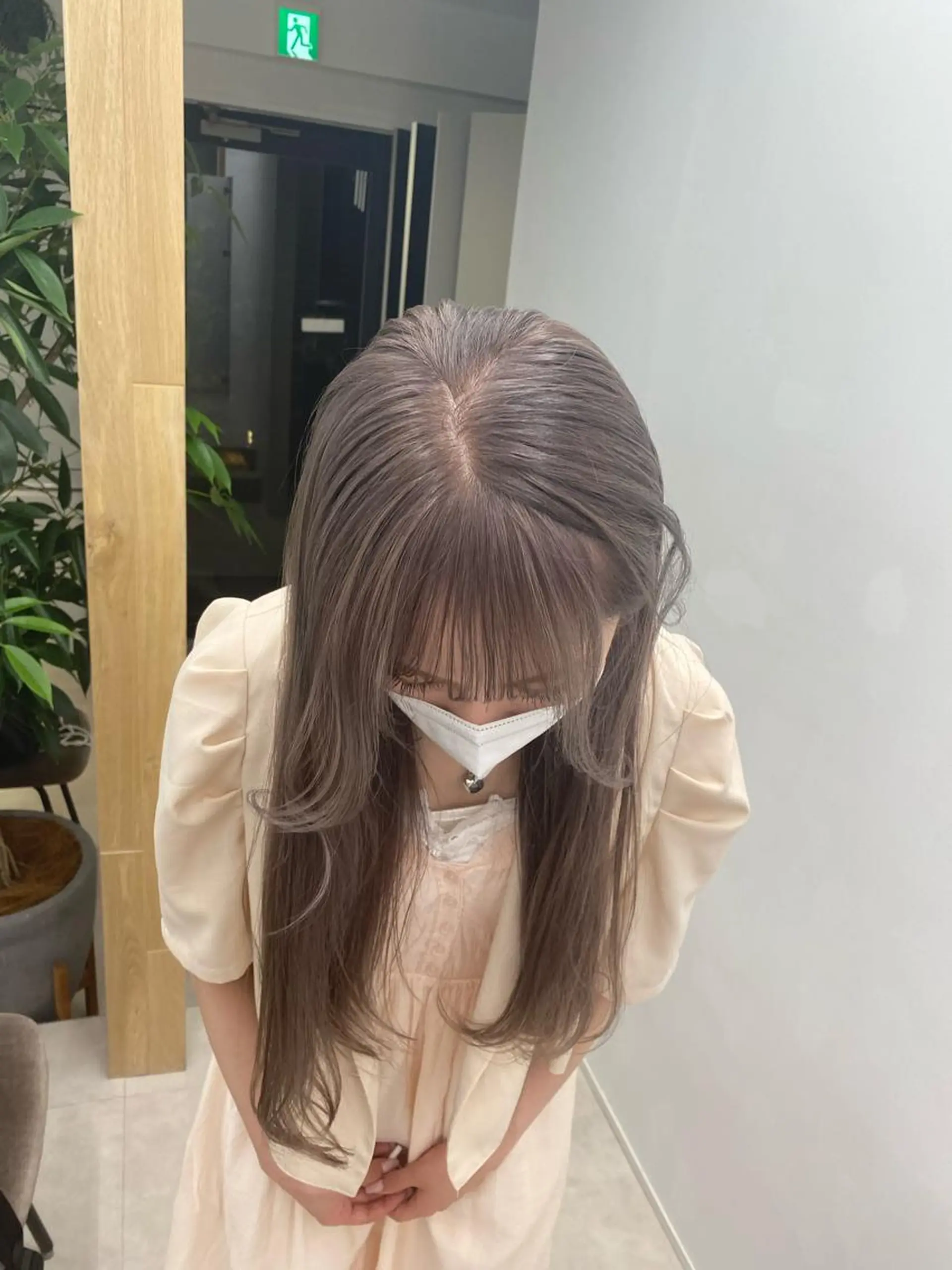 ロング カラー グレージュ 艶カラー 🤍🫧/makoのヘアスタイル