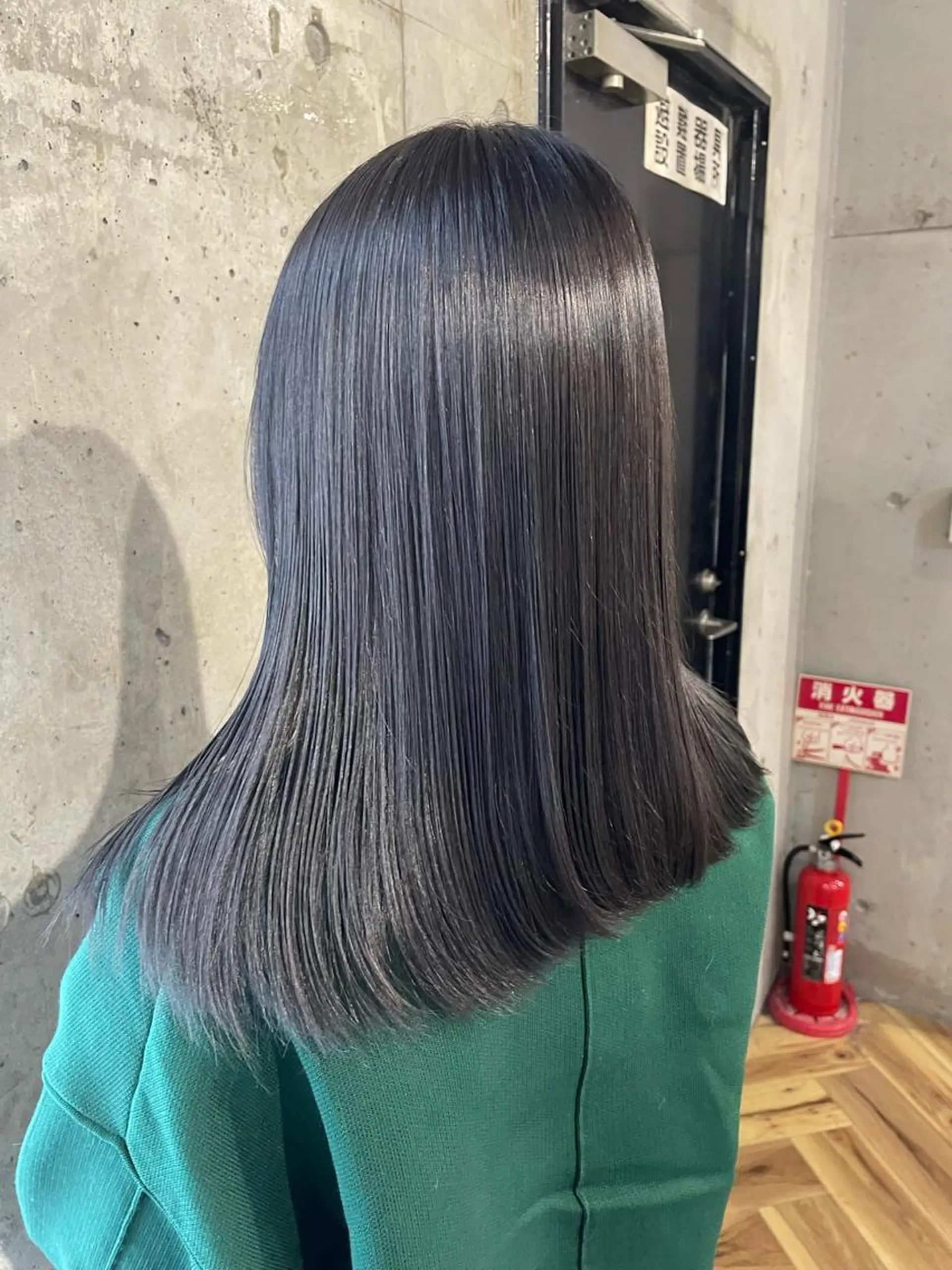 セミロング カラー 黒髪 ヘアカラー トリートメント lani hair salon所属・SHOTO ハイトー ン/デザインカラーのヘアスタイル