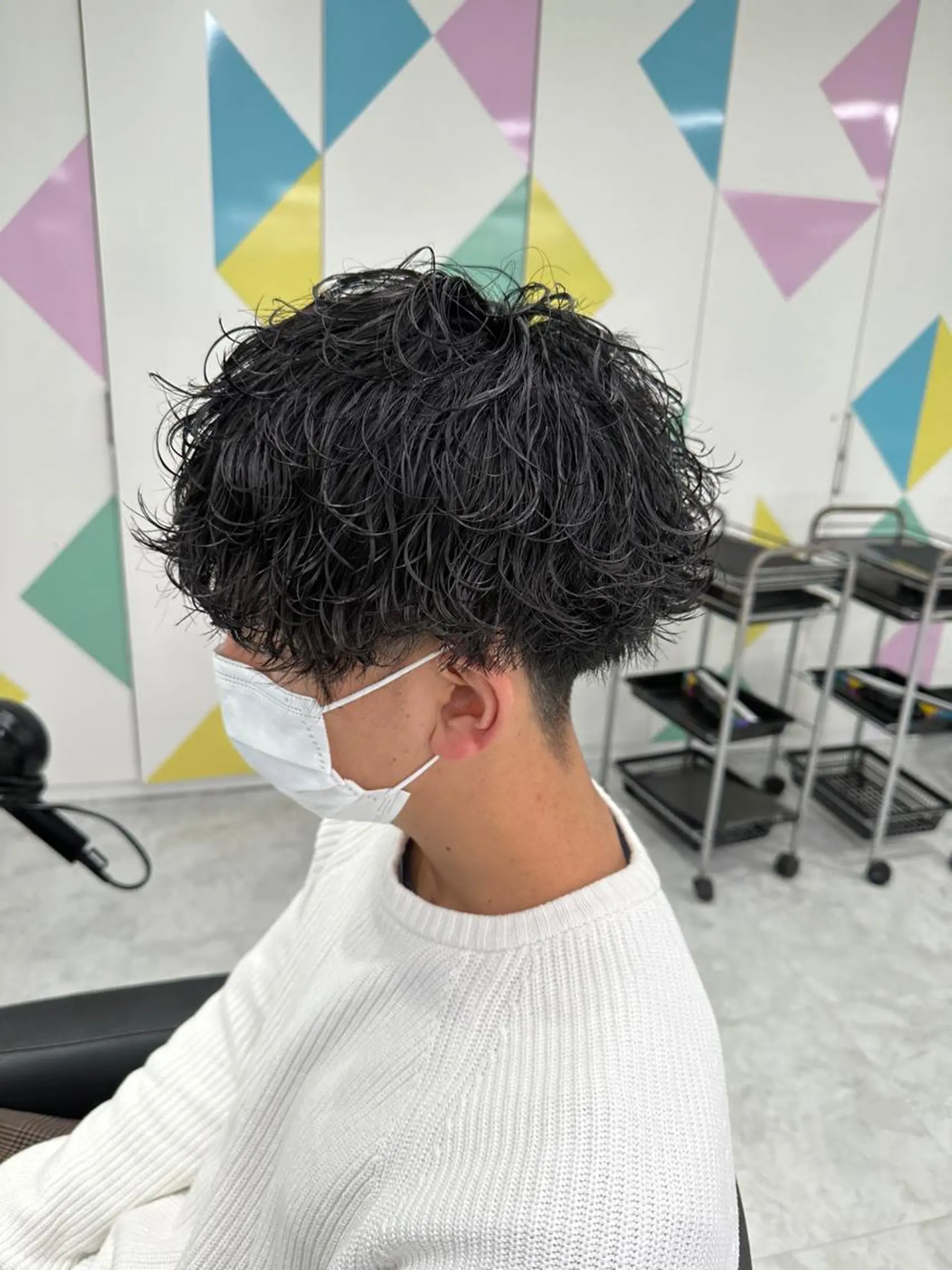 ショート カラー パーマ メンズ 【メンズサロン】 BLUCK 横浜のヘアスタイル