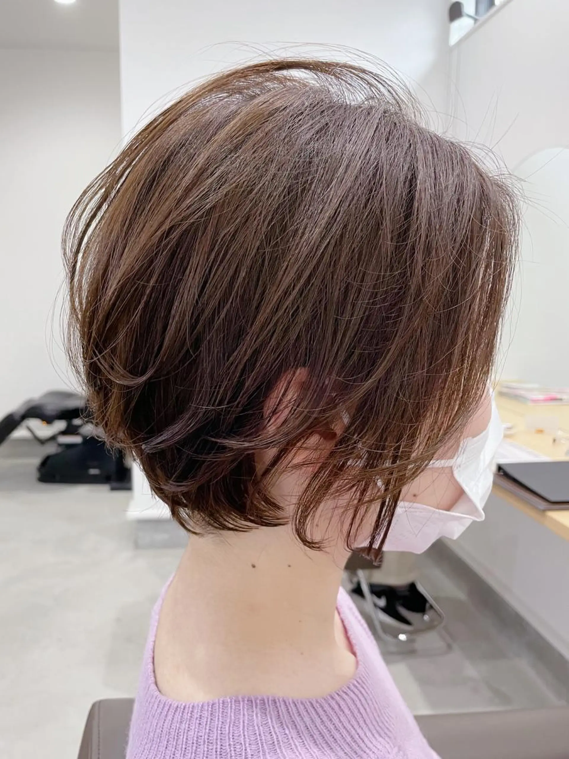 ショート ショートボブ ボブレイヤー ボブ レイヤーカット ショートヘア Lien所属・衣笠 雅俊のヘアスタイル