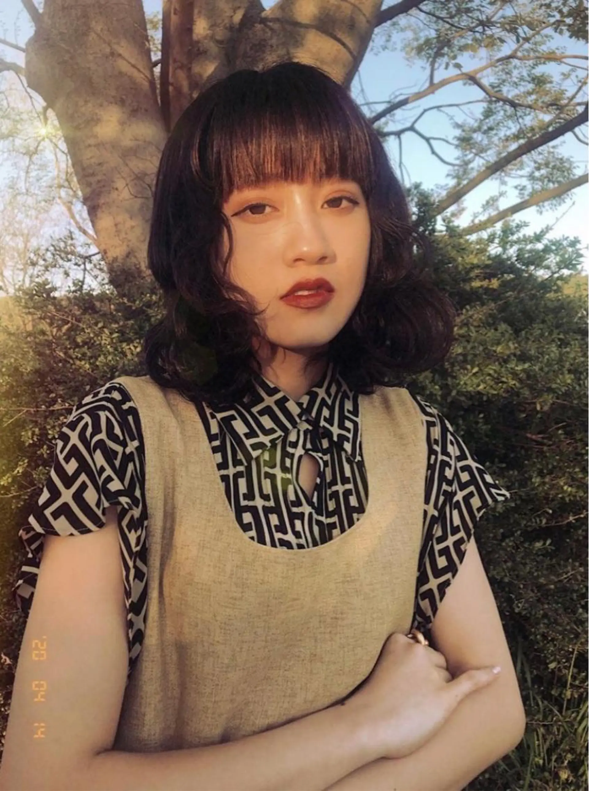 ミディアム ヘッドスパ アオキ リノのヘアスタイル