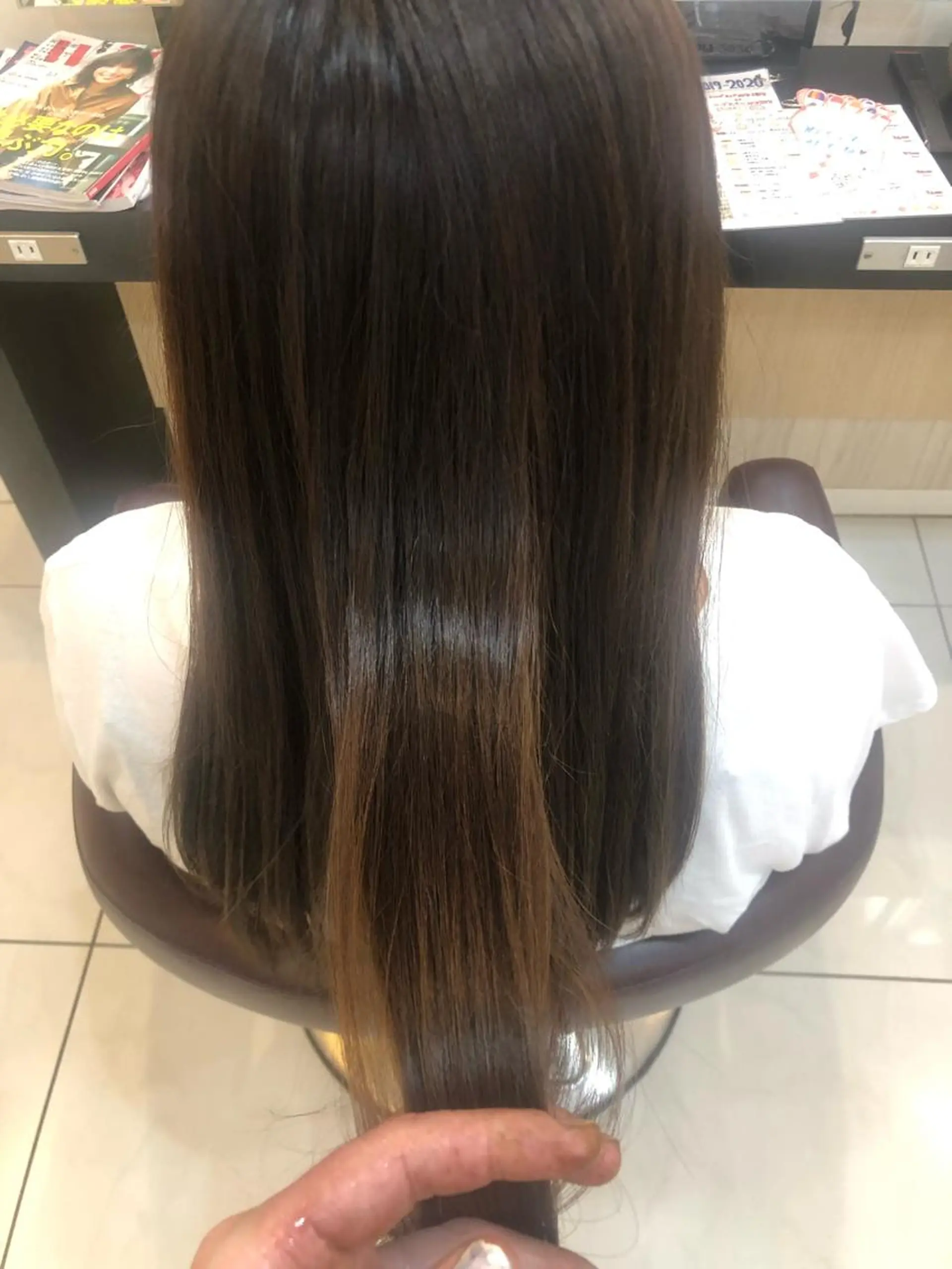 ロング カラー カット ヘアカラー トリートメント リリー /Men's/パーマのヘアスタイル