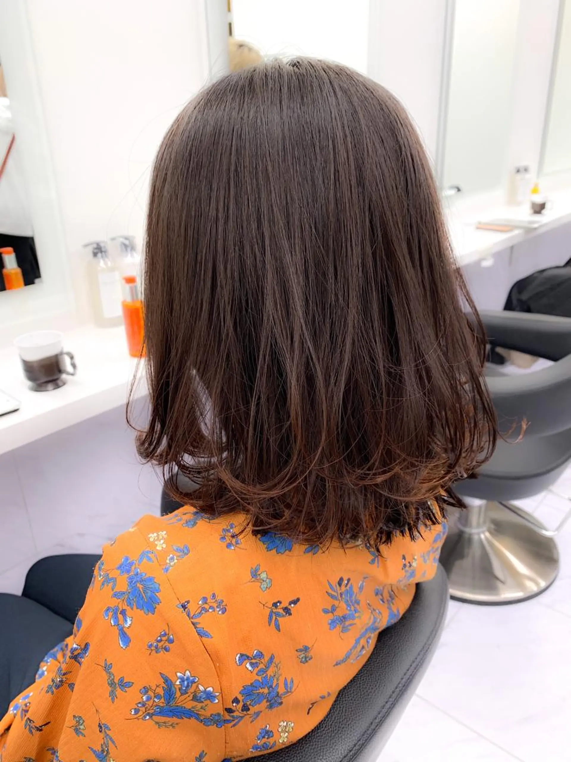 セミロング カット ヘアカラー トリートメント 【美容室が苦手な方 専問美容室】MIHOのヘアスタイル