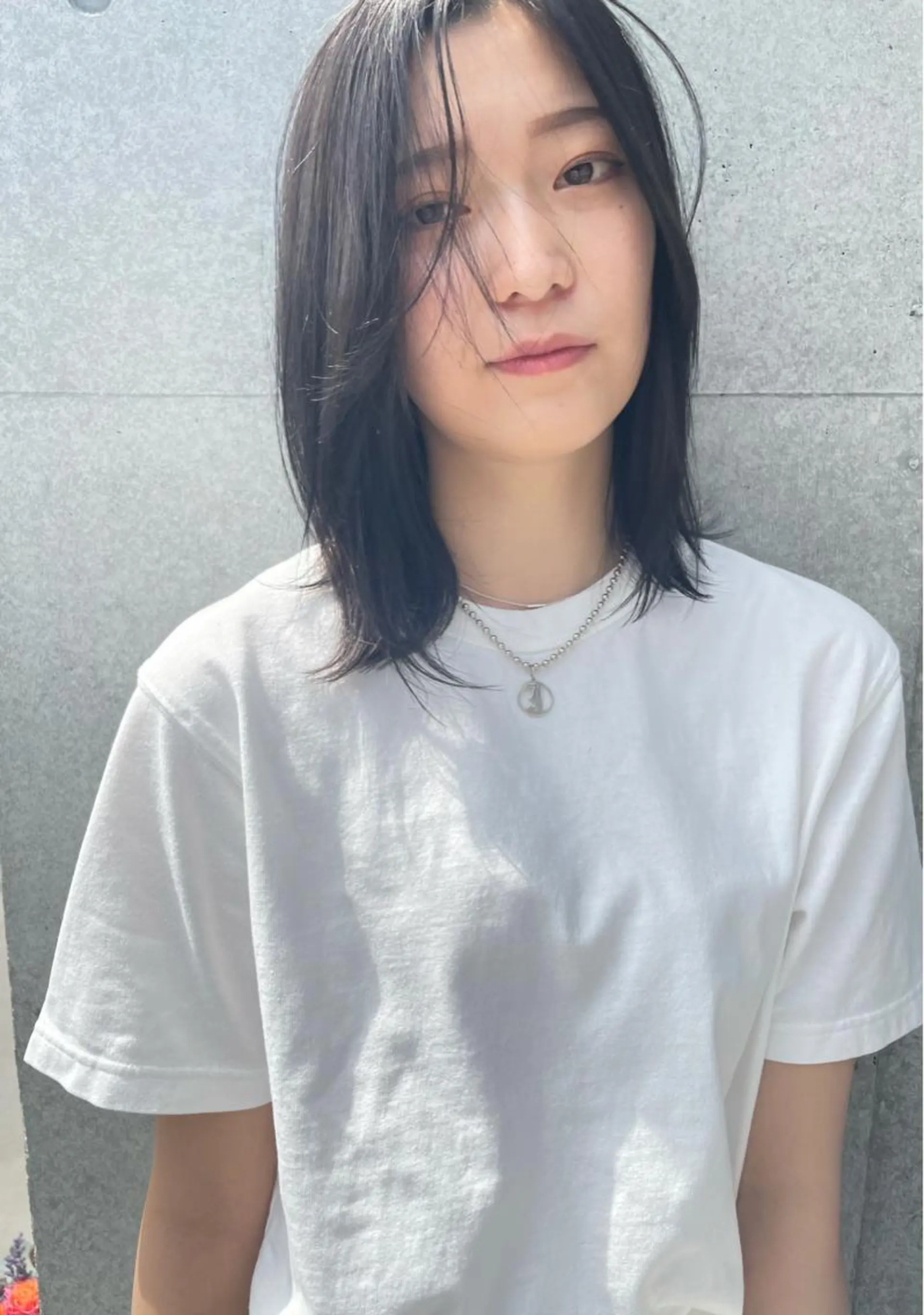 ミディアム カラー カット ヘアカラー トリートメント センスをお届けします 大谷将生INFPのヘアスタイル