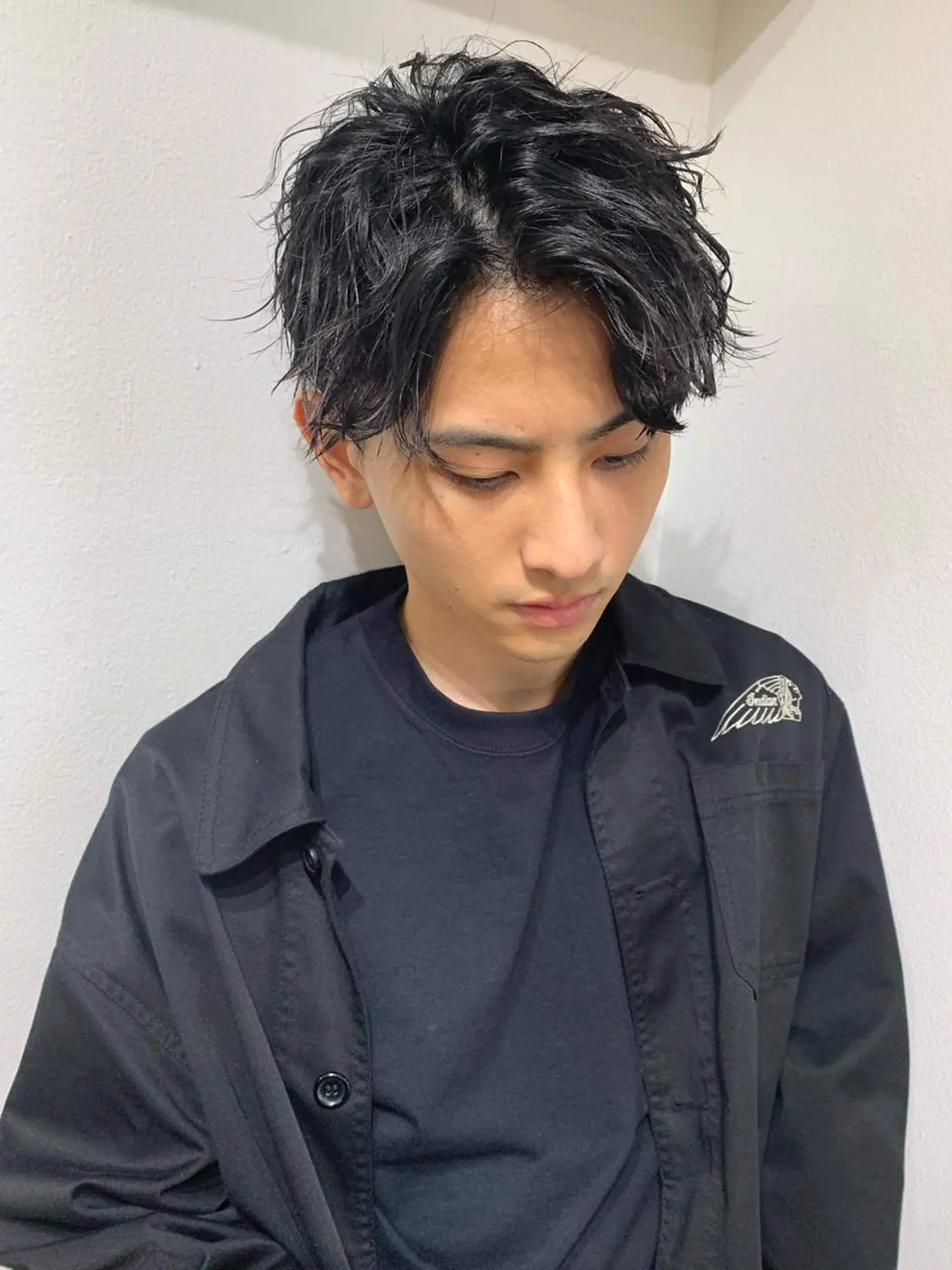 ミディアム パーマ メンズ Chill所属・三矢 ちなつのヘアスタイル