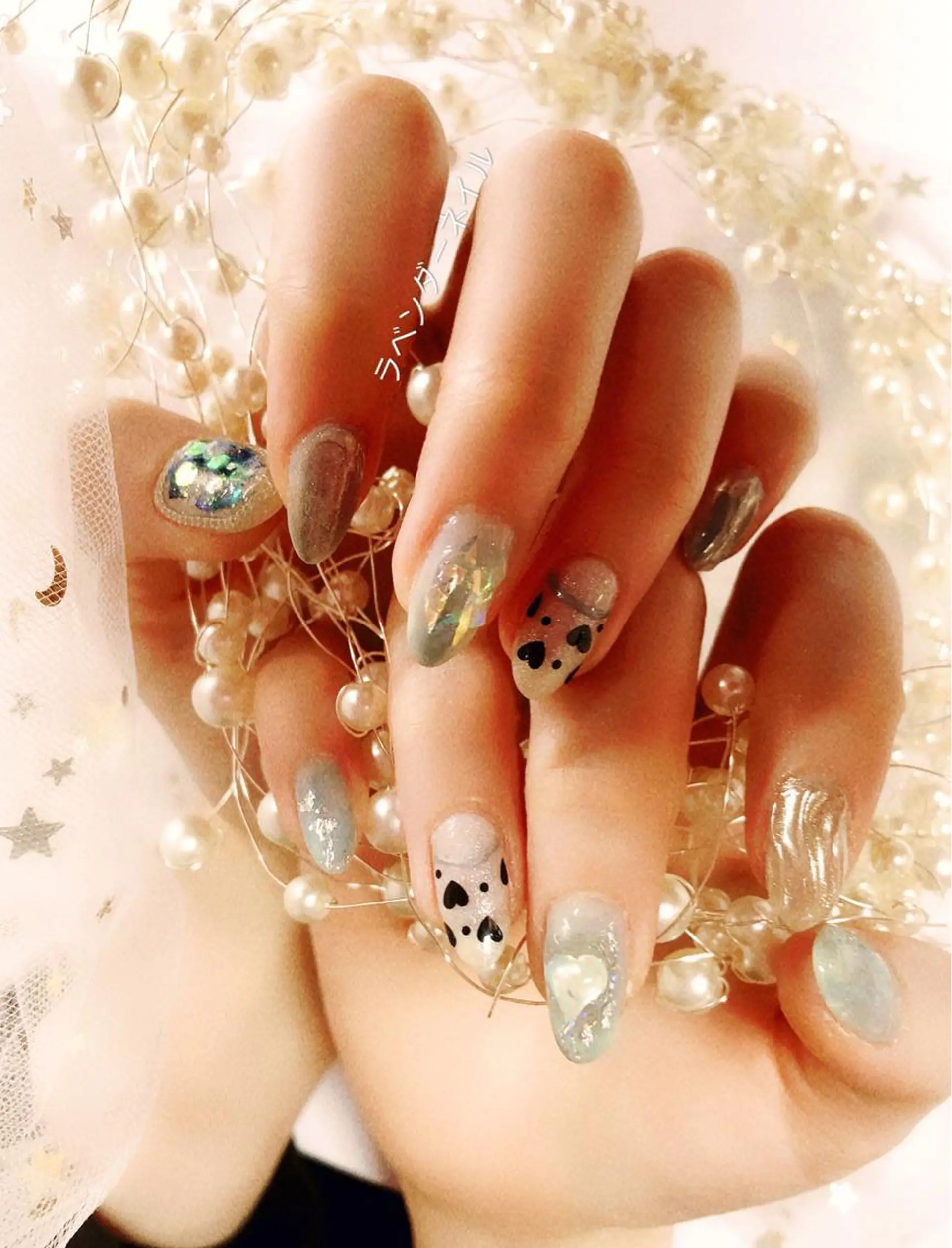 ネイル ラベンダー💖日暮里 ルル💖ネイルのネイルデザイン