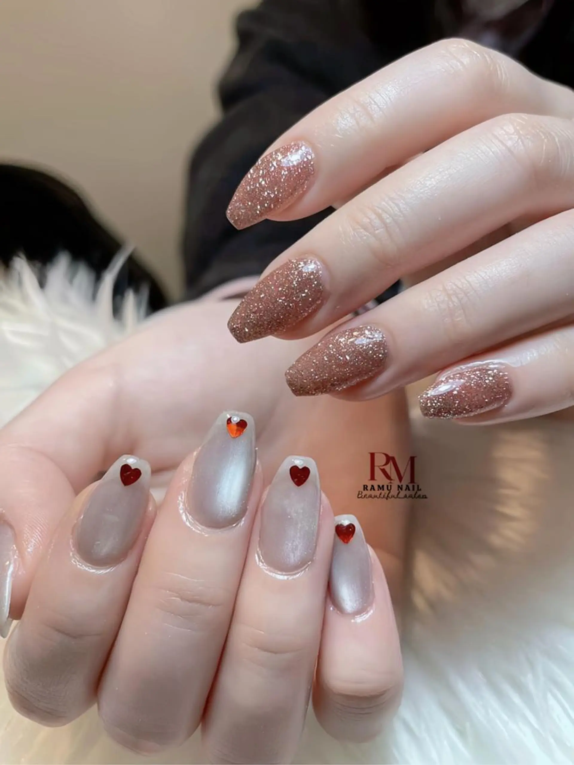 ネイル チークネイル フレンチネイル グラデーション マグネットネイル ネイルチップ ハンドネイル YURI Chanのネイルデザイン