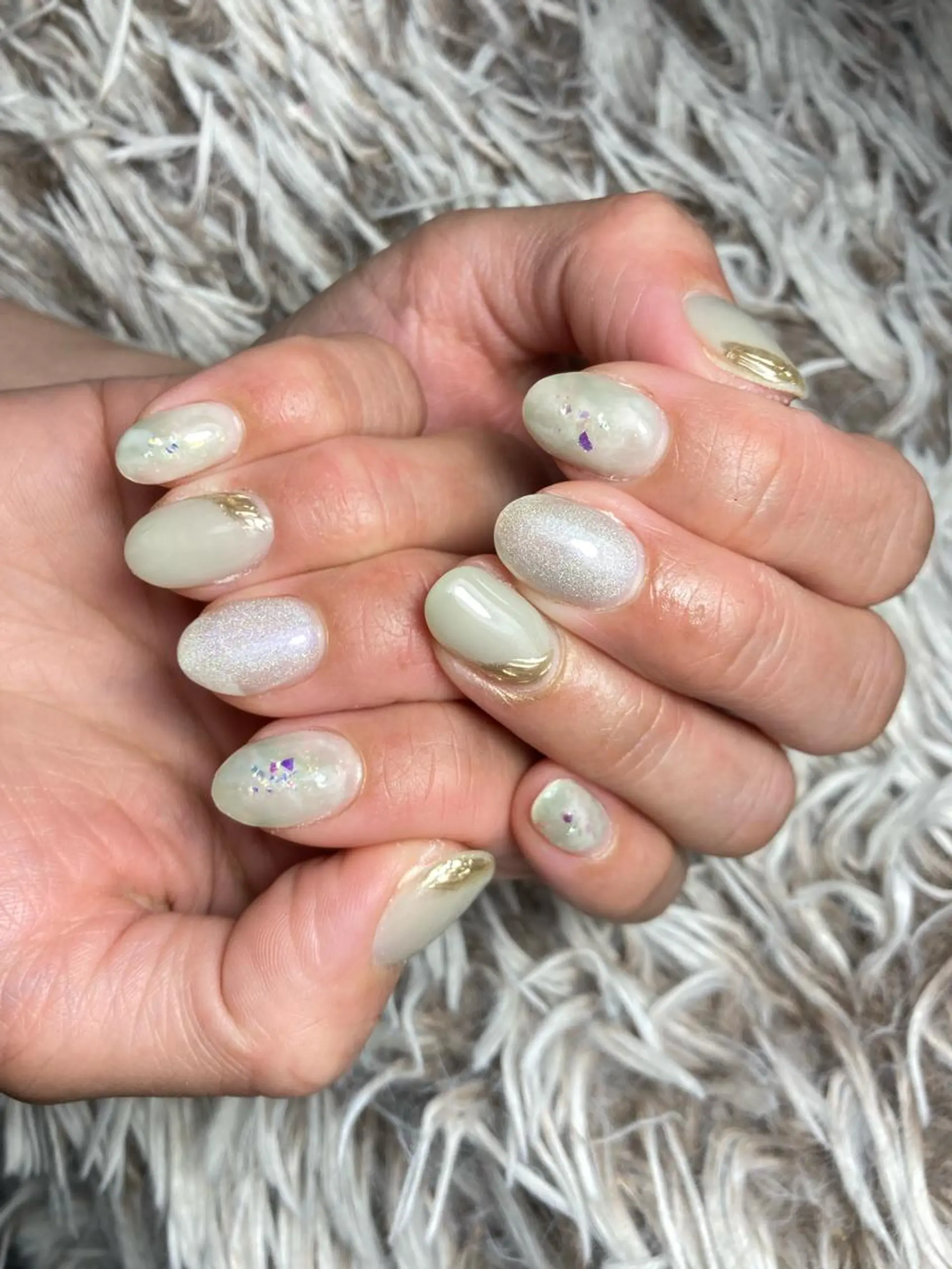 ショート ネイル ハンドネイル フットネイル ✴︎ Delightのネイルデザイン