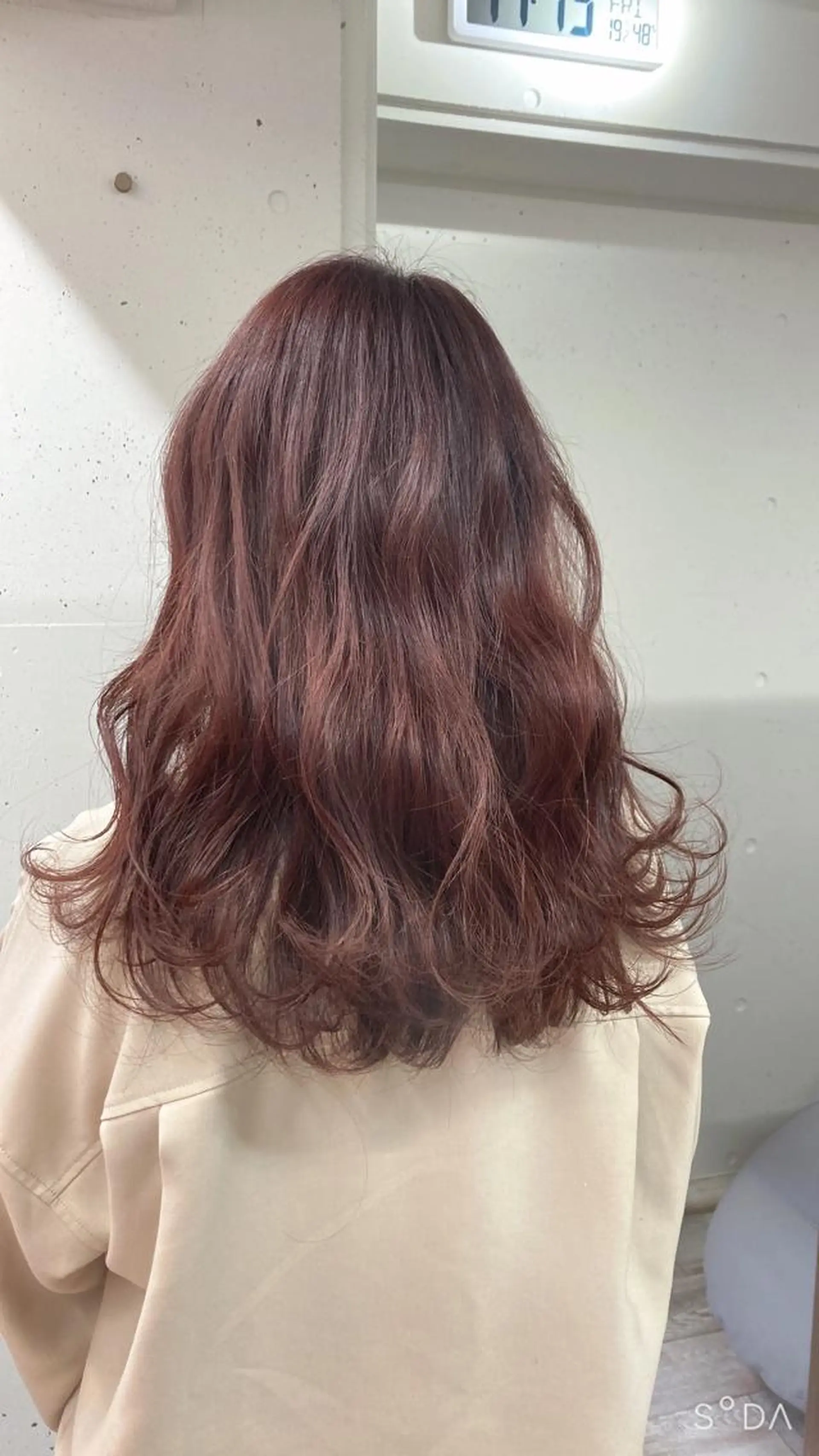 ロング カラー ベージュカラー ピンクカラー ピンクベージュ ミルミー美容室所属・🦄💒💓齎藤 七海子🦄💒💓のマツエク・マツパデザイン