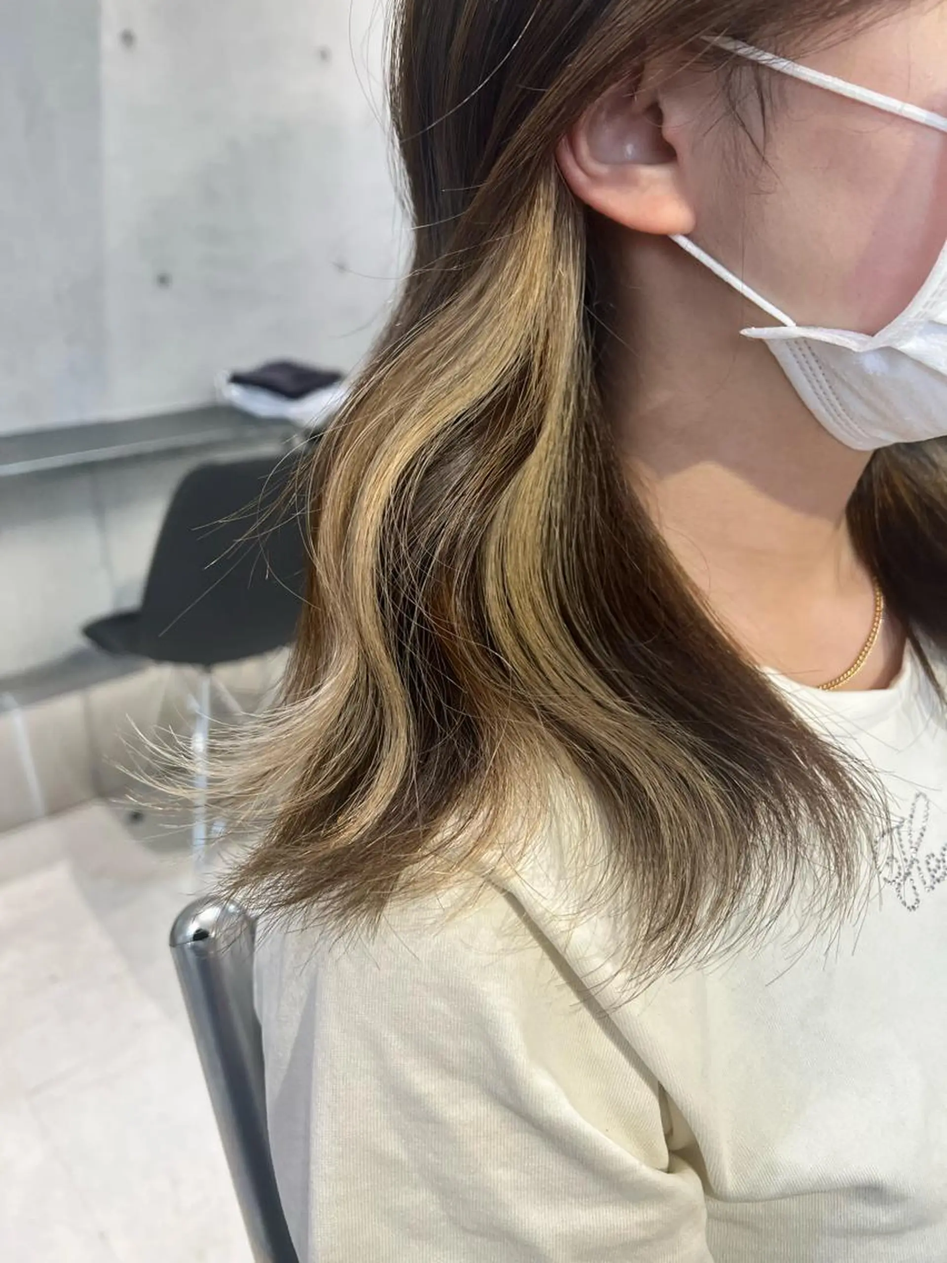 セミロング カラー ヘアカラー トリートメント レイヤー/透明感 カラー🌿KANTAのヘアスタイル