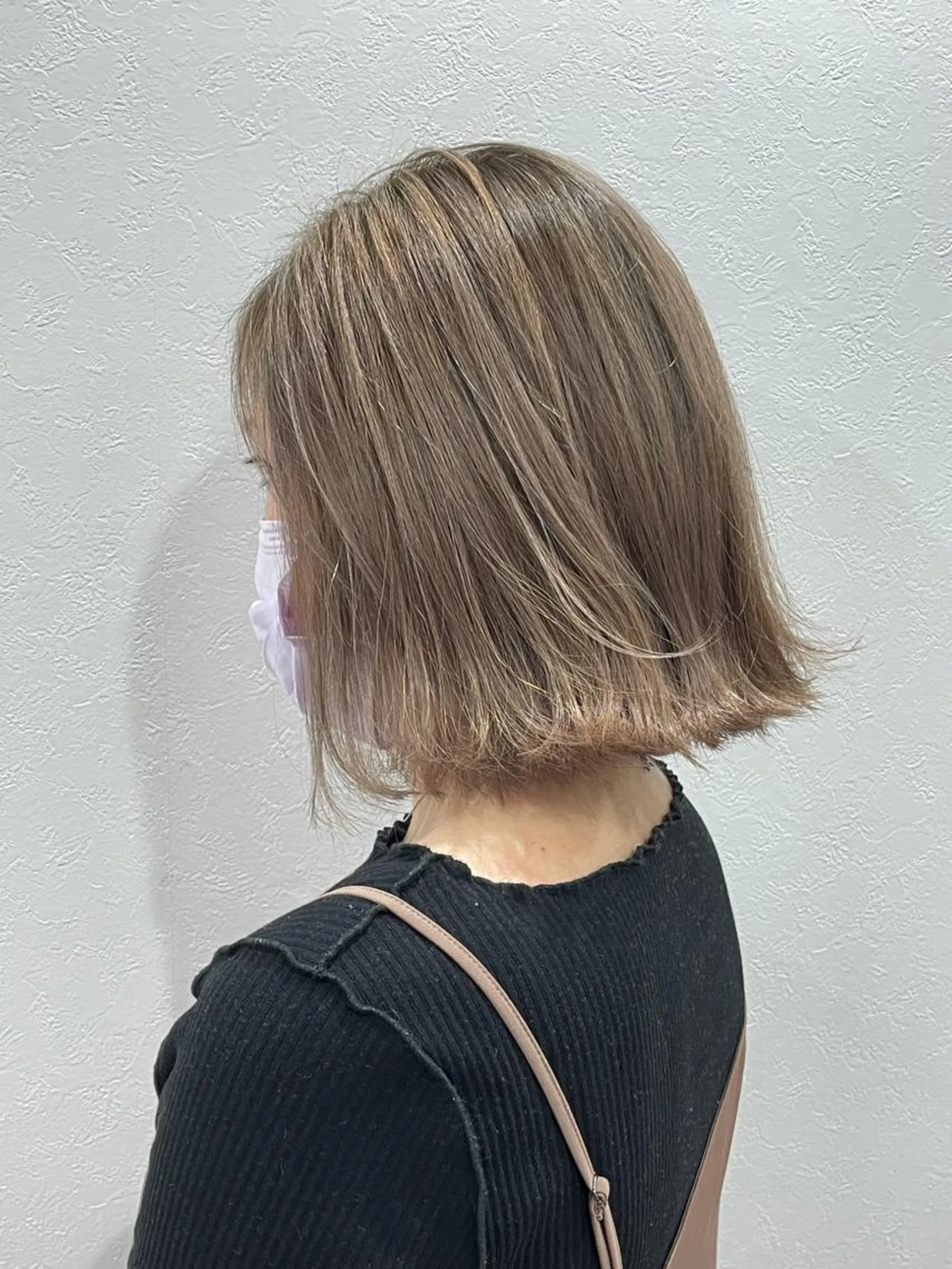 ミディアム カラー ベージュカラー 川崎 龍馬のヘアスタイル