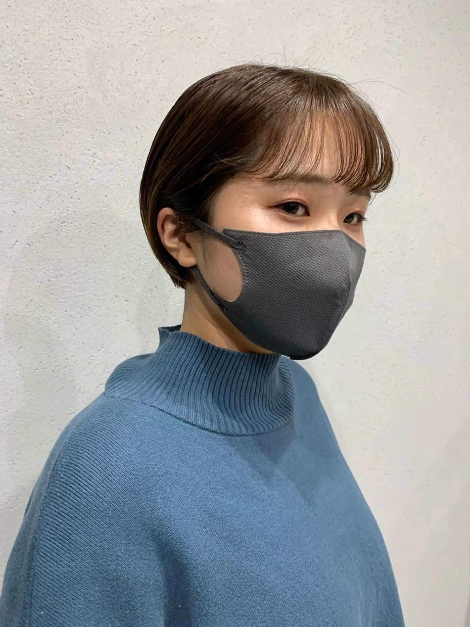 ショート カラー ボブパーマコテ巻き風 パーマNo1深江秀平のヘアスタイル