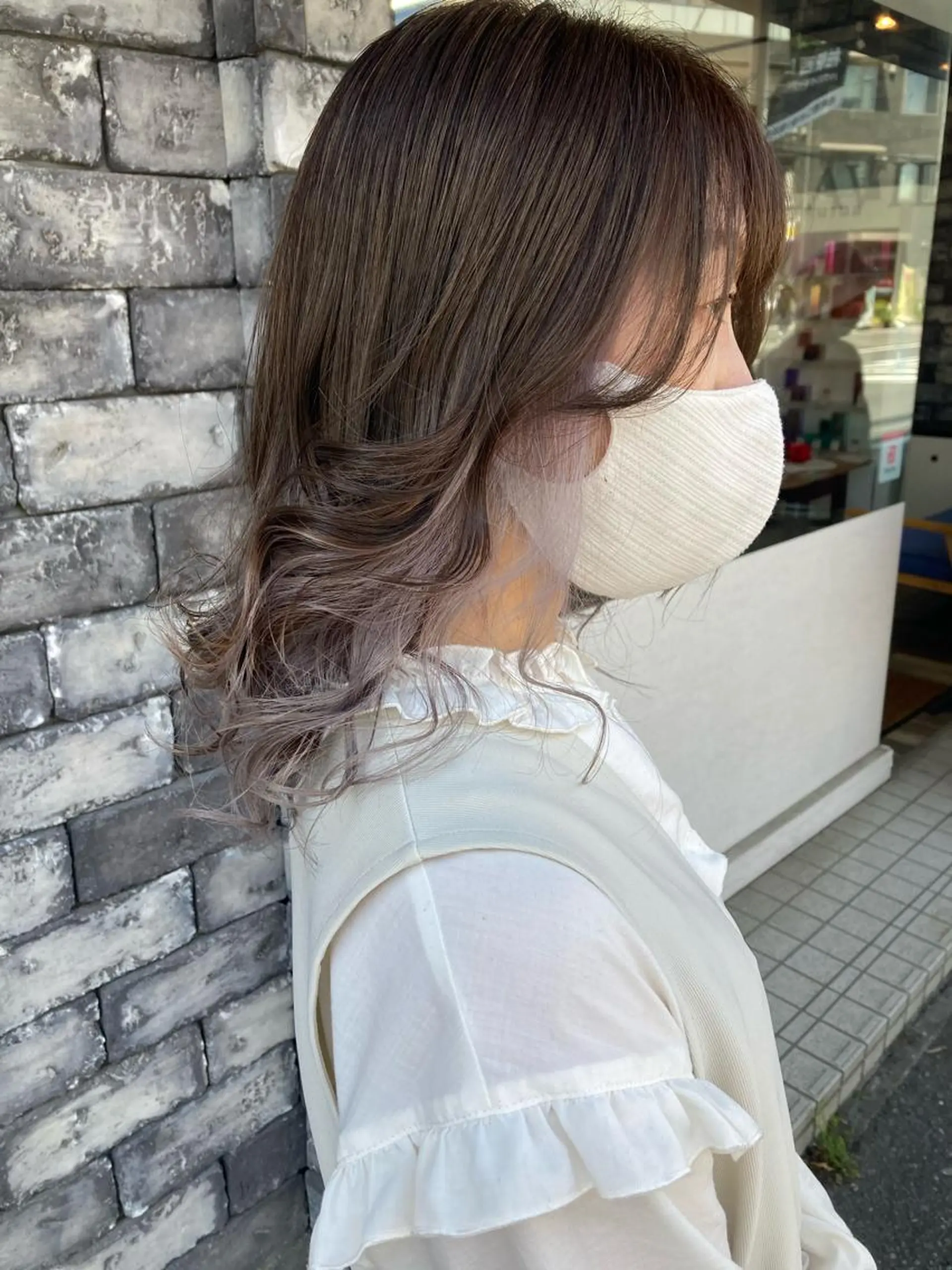 ミディアム カラー カット ヘアカラー トリートメント ✂️似合わせの魔術師 石田一樹✂️のヘアスタイル