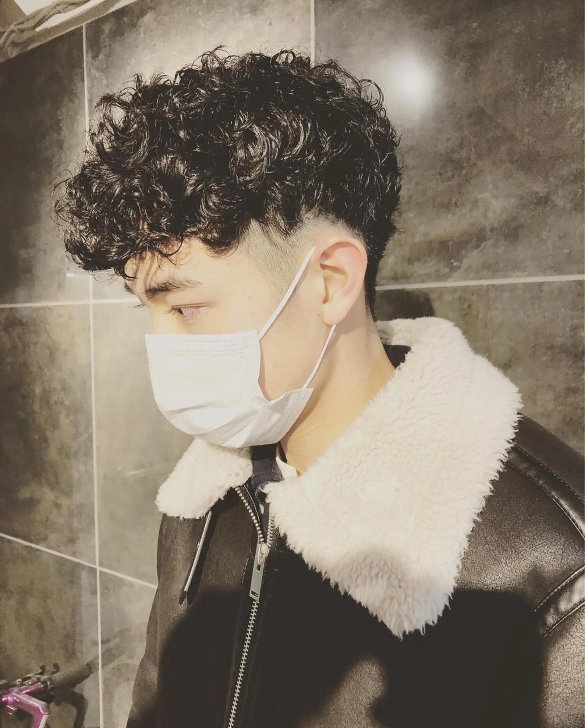 パーマ ヘアアレンジ メンズ フェードカット メンズパーマ カット パーマ トリートメント ヘアセット ainico+所属・メンズ特化✂️栗原 侑也のヘアスタイル