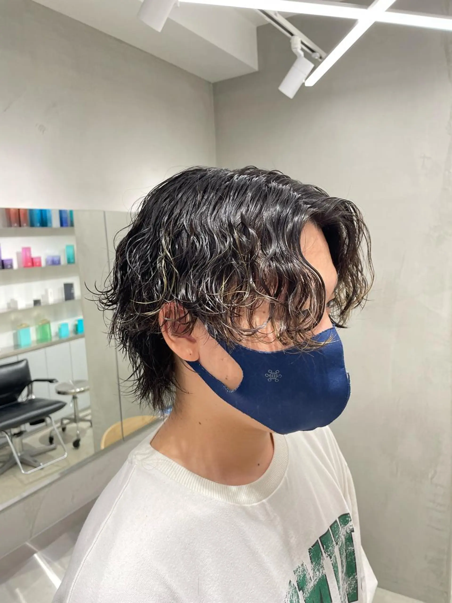 ショート パーマ メンズ メンズパーマ 波巻きパーマ fifth  SAKAE所属・SENTA✨メンズ パーマ✨fifth栄のヘアスタイル