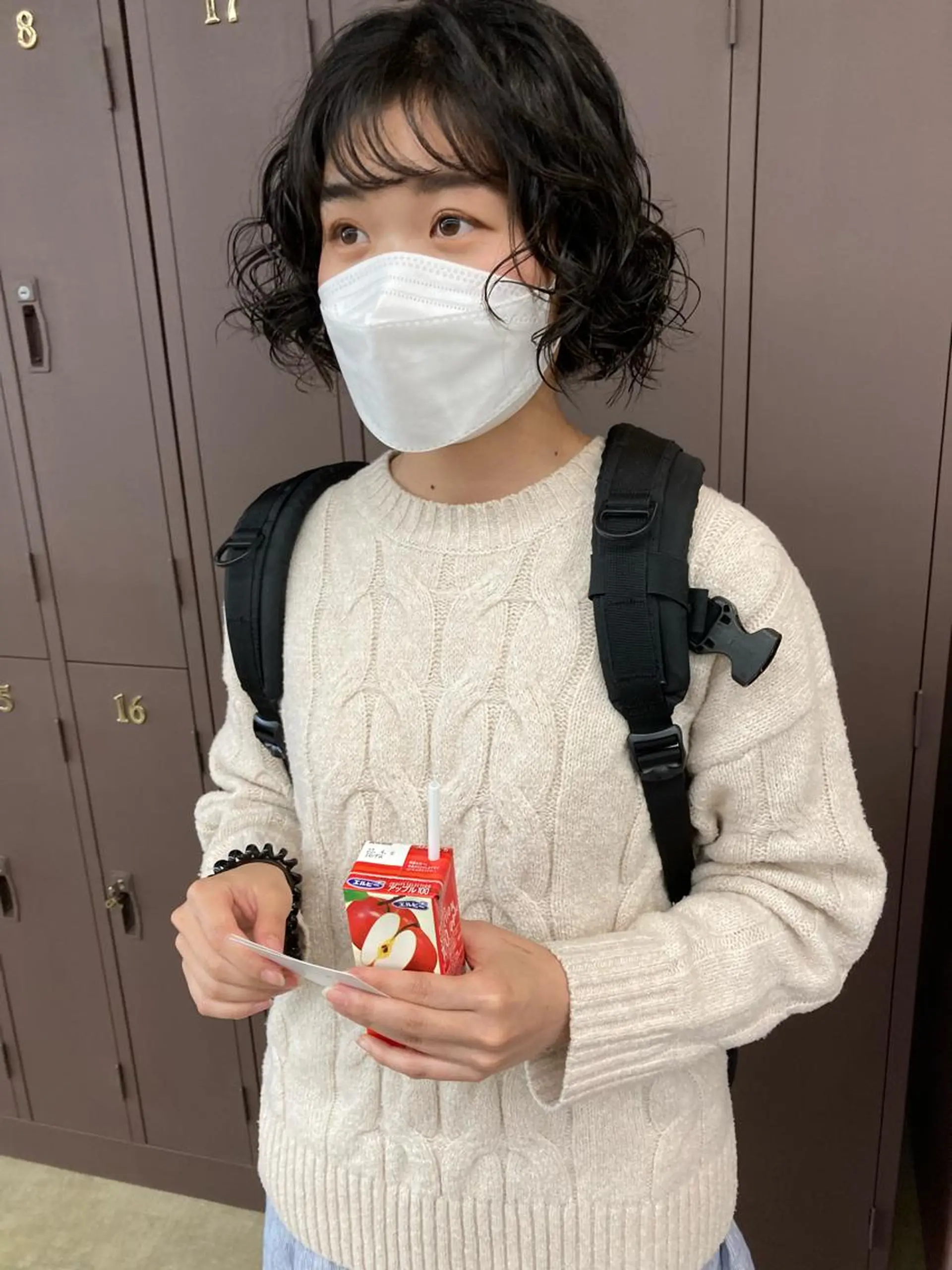 ミディアム カラー パーマ カット ヘアカラー パーマ 小木曽智美 /ボブ/ショートのヘアスタイル