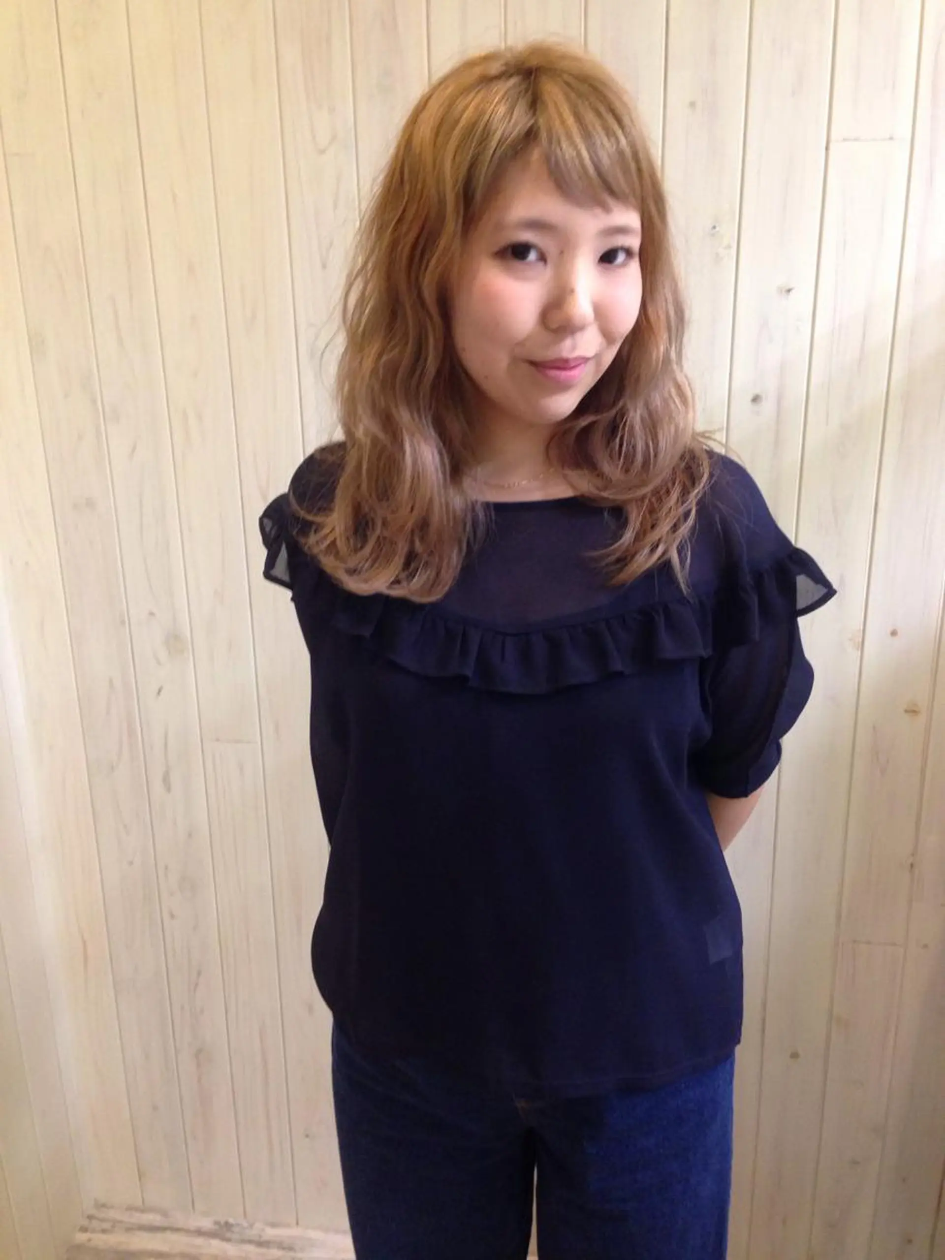 セミロング ロング カラー ベージュカラー ロング ★BELLKA関口 聡★のヘアスタイル