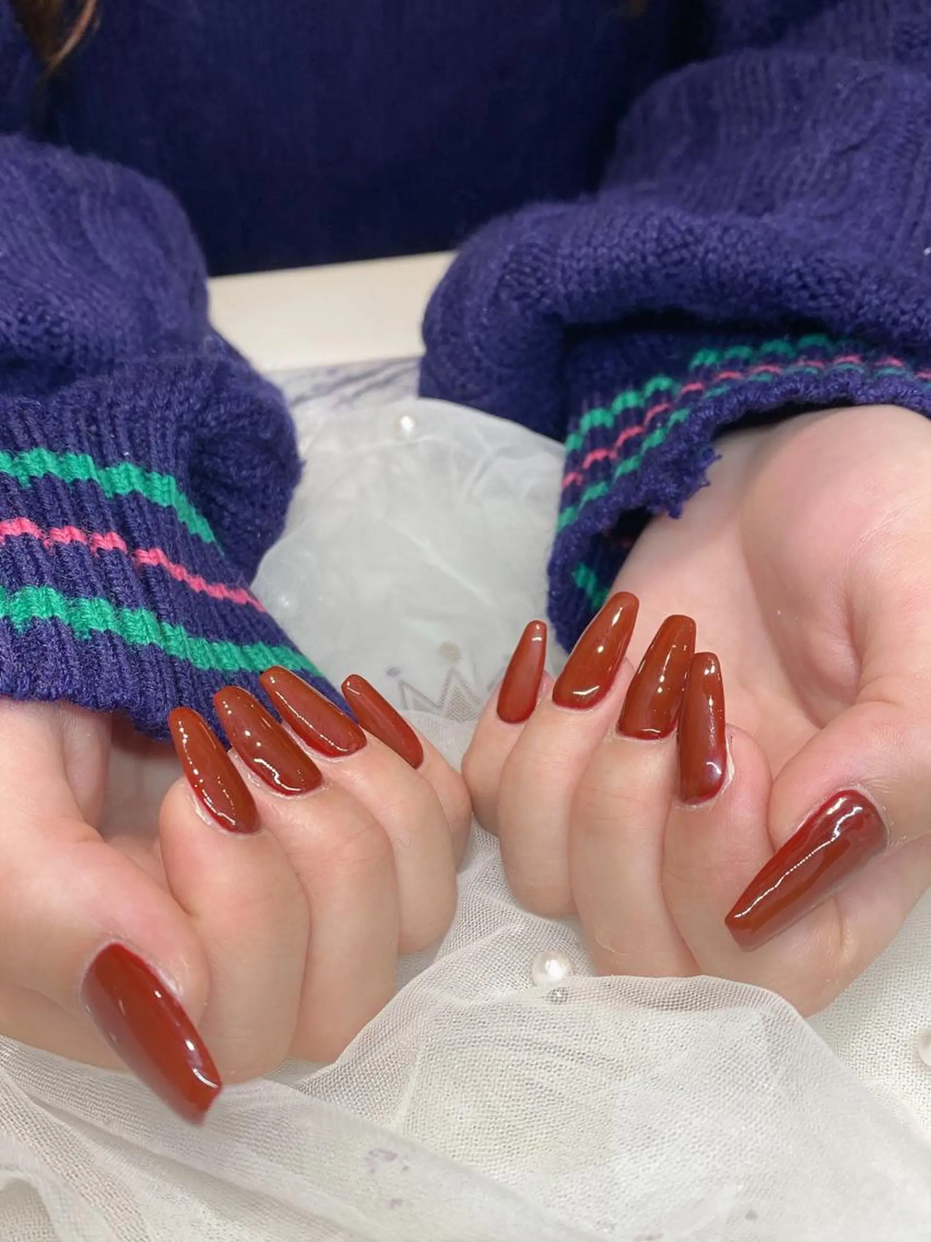 ネイル ハンドネイル 長さだし専門店 M2　rikaのネイルデザイン